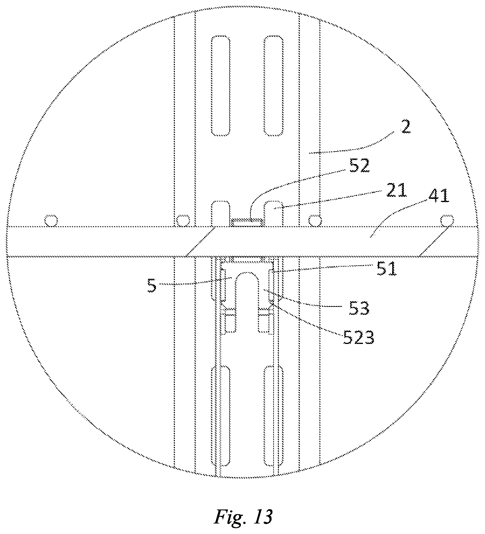 Patent US12396556 Figure 11 – Shelving system