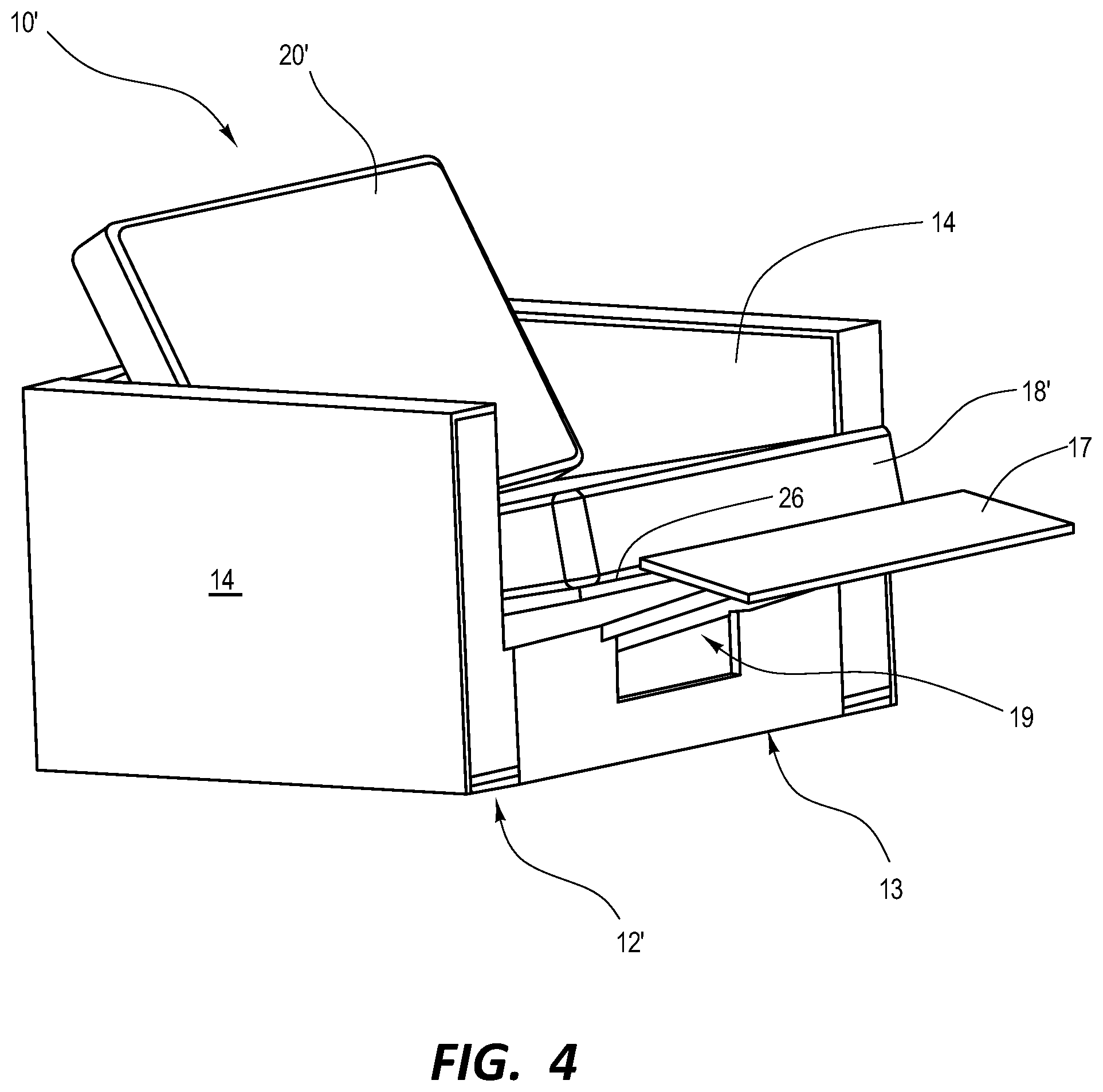 Patent US12396557 Figure 5 – Modular furniture and reclining assemblies
