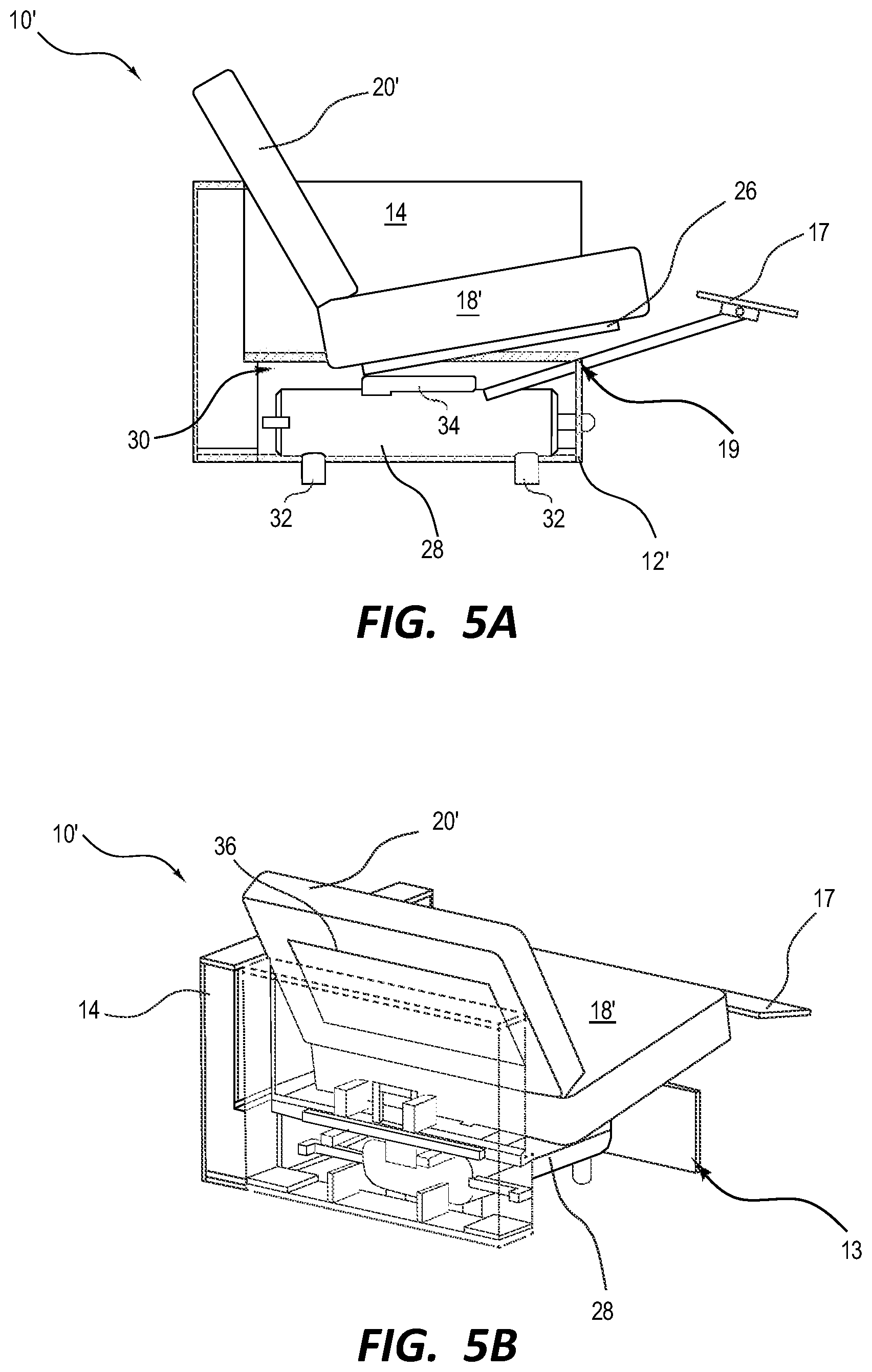 Patent US12396557 Figure 6 – Modular furniture and reclining assemblies