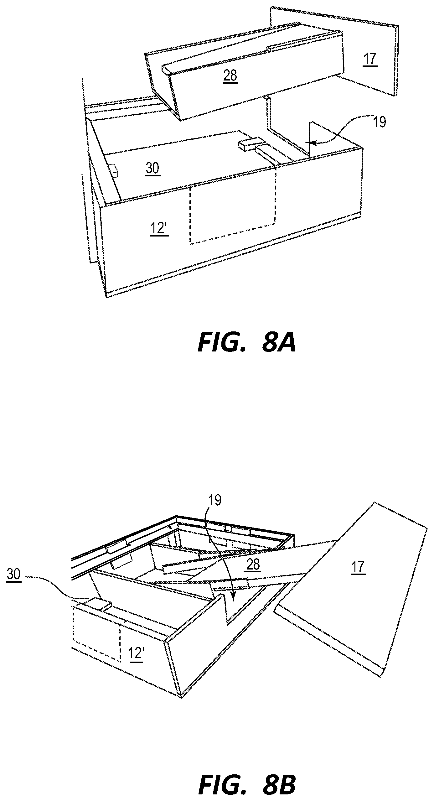 Patent US12396557 Figure 8 – Modular furniture and reclining assemblies