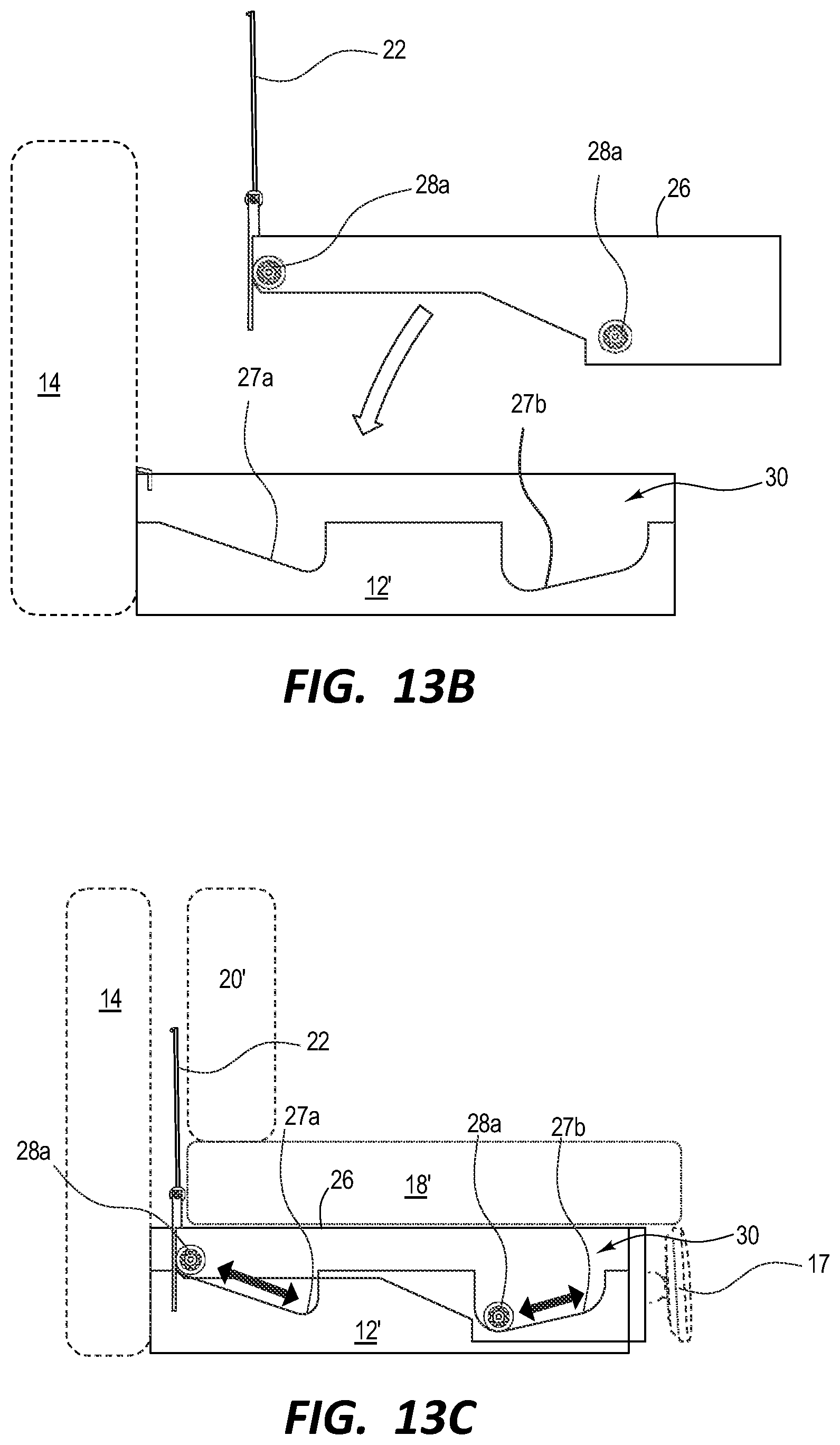 Patent US12396557 Figure 14 – Modular furniture and reclining assemblies