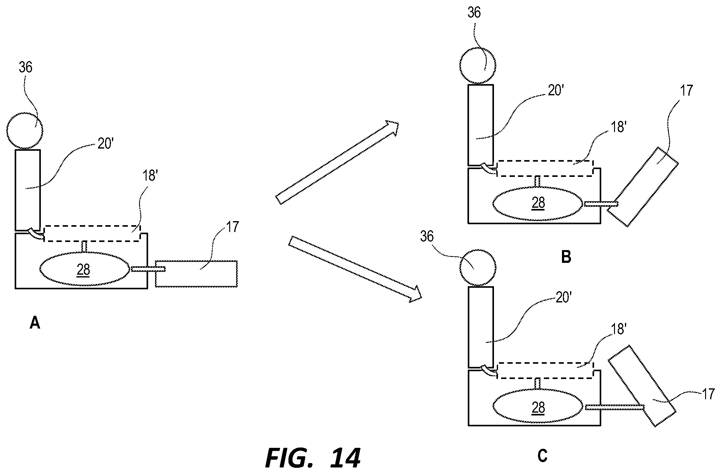 Patent US12396557 Figure 15 – Modular furniture and reclining assemblies