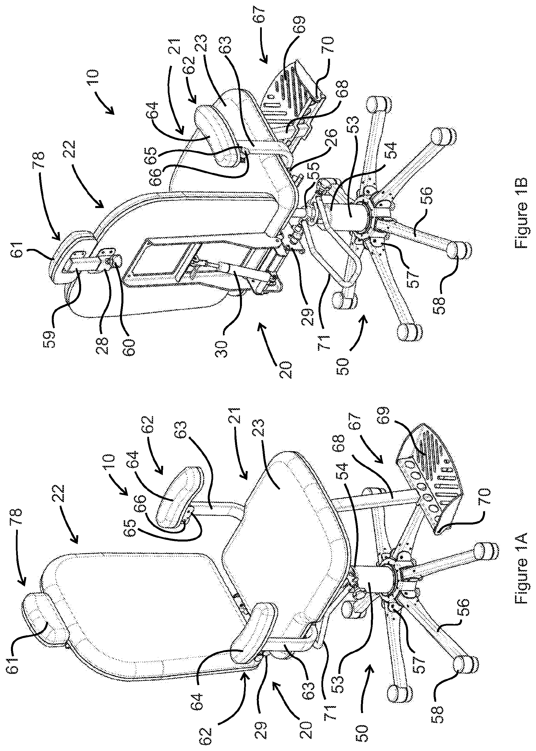 Patent US12396559 Figure 1 – Assemblage for forming a treatment chair