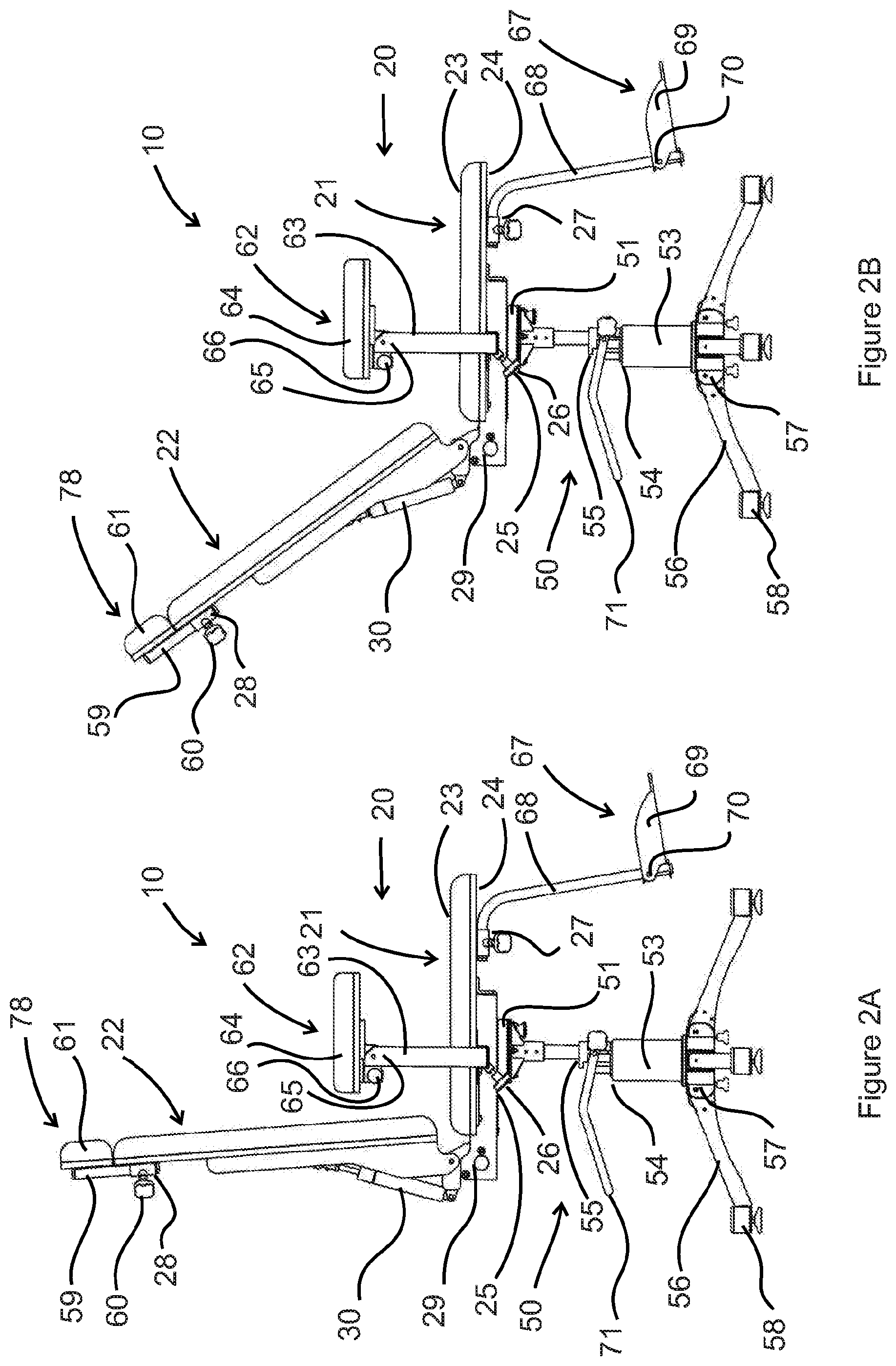 Patent US12396559 Figure 2 – Assemblage for forming a treatment chair