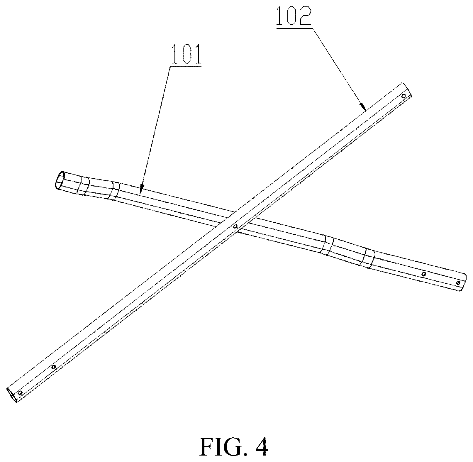 Patent US12396560 Figure 4 – Rocking chair and a bracket thereof