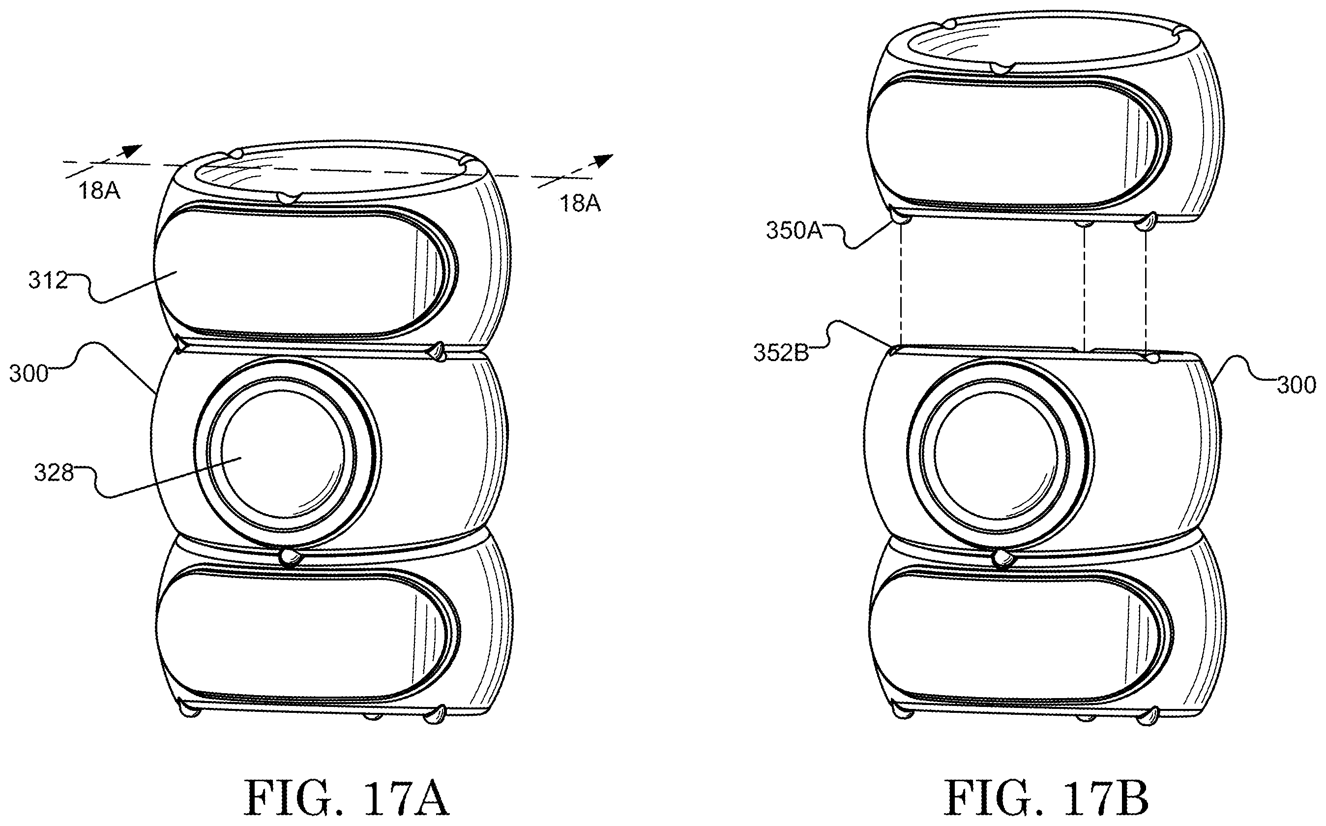 Patent US12396561 Figure 13 – Stackable active sitting chair