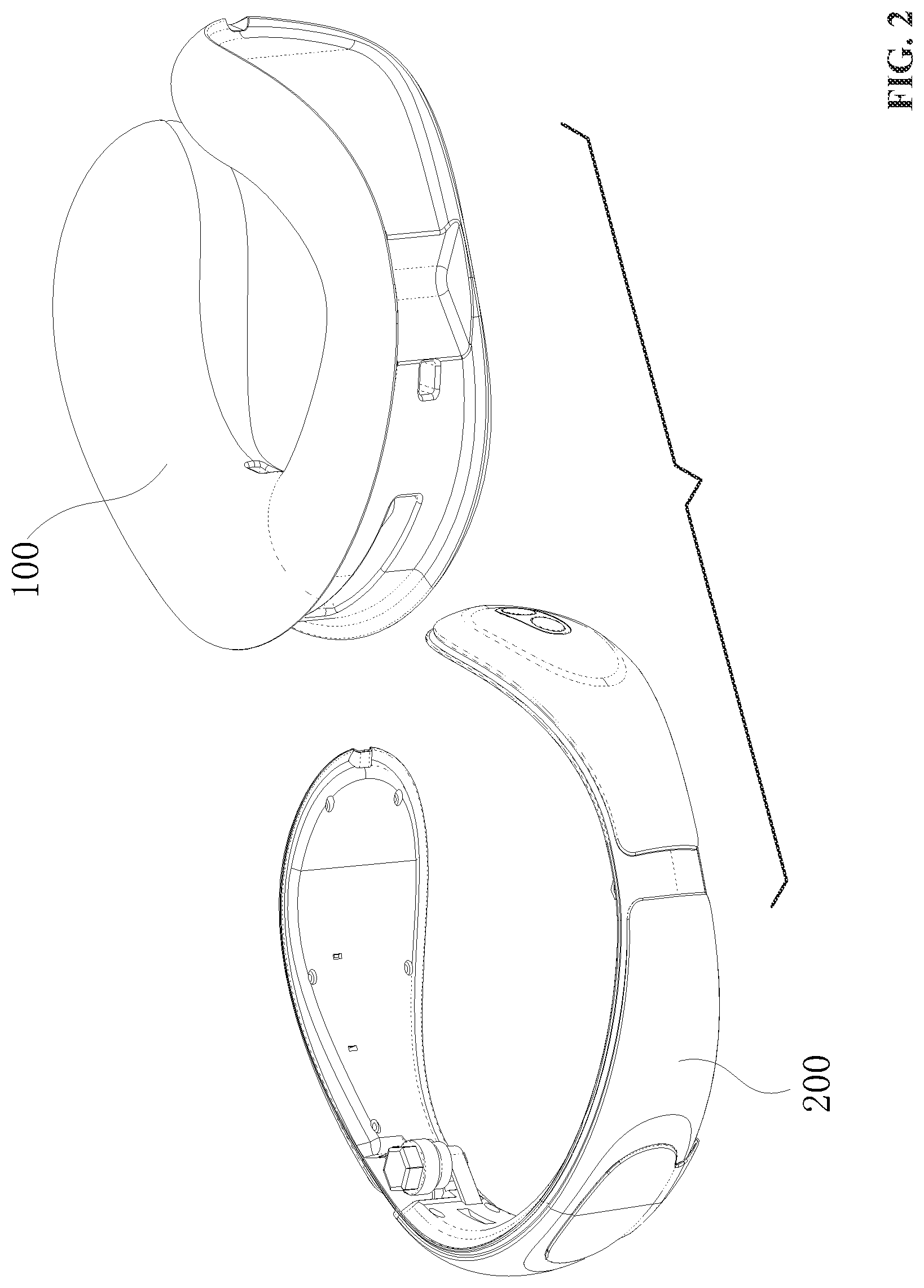 Patent US12396562 Figure 2 – Travel pillow