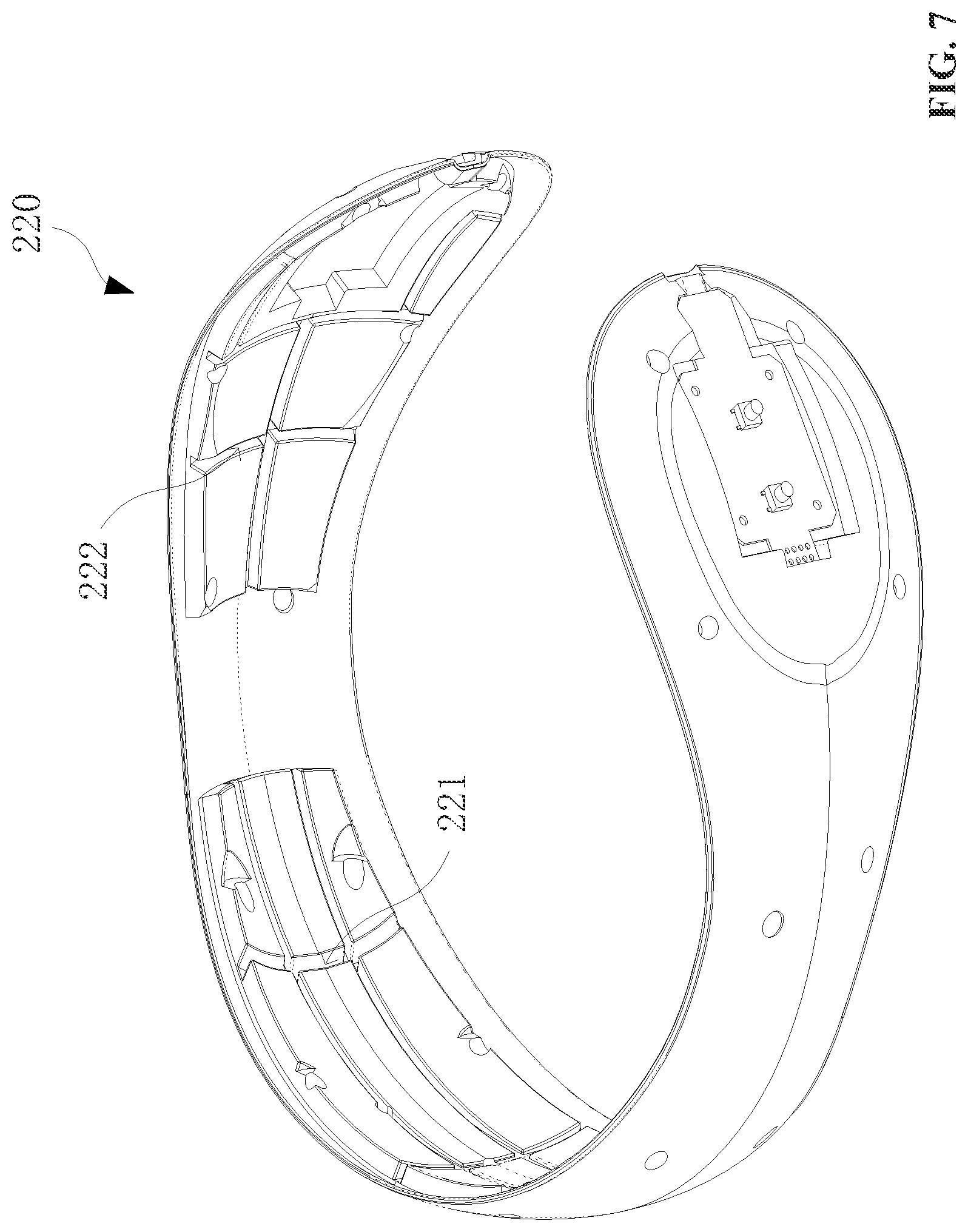 Patent US12396562 Figure 7 – Travel pillow