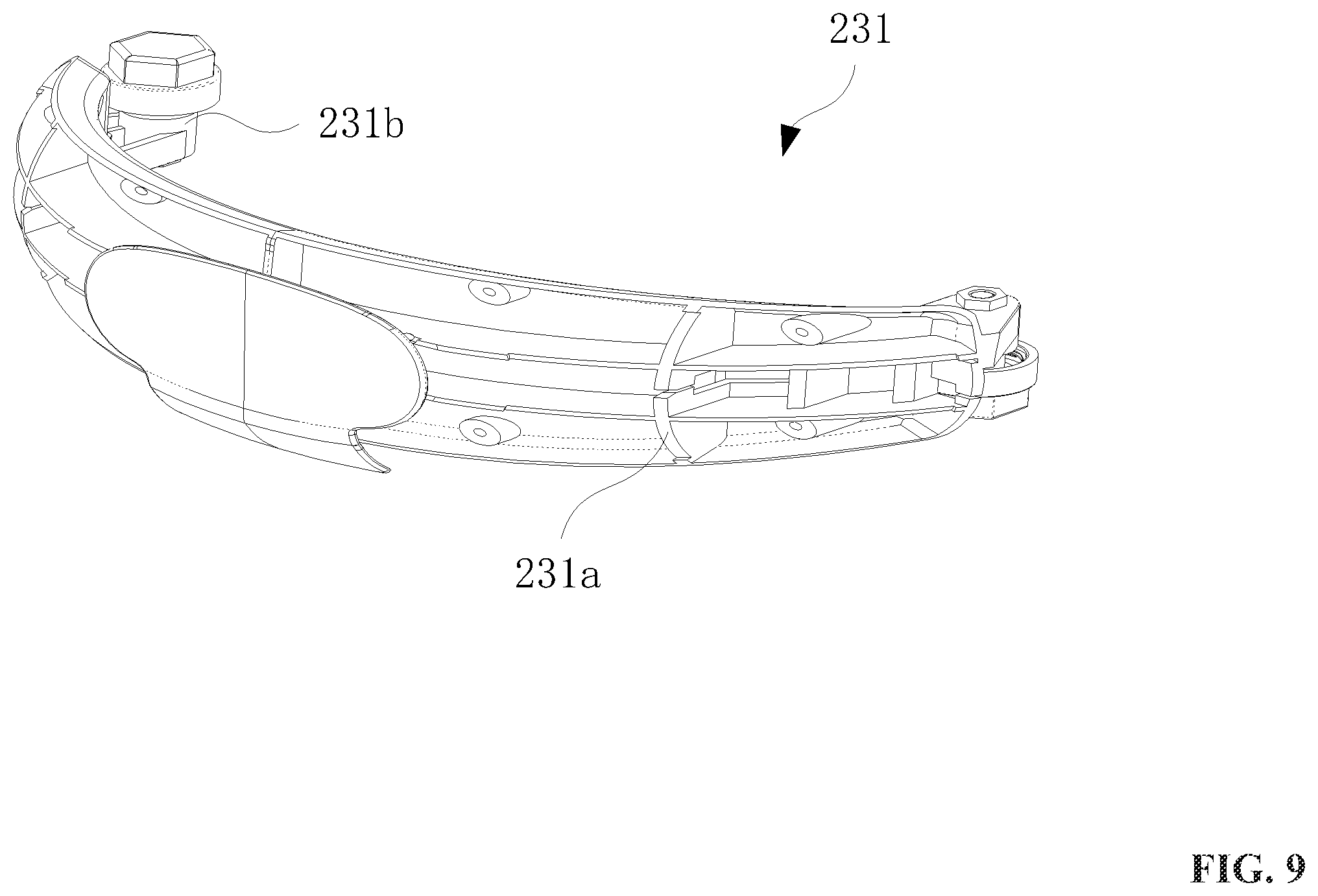 Patent US12396562 Figure 9 – Travel pillow