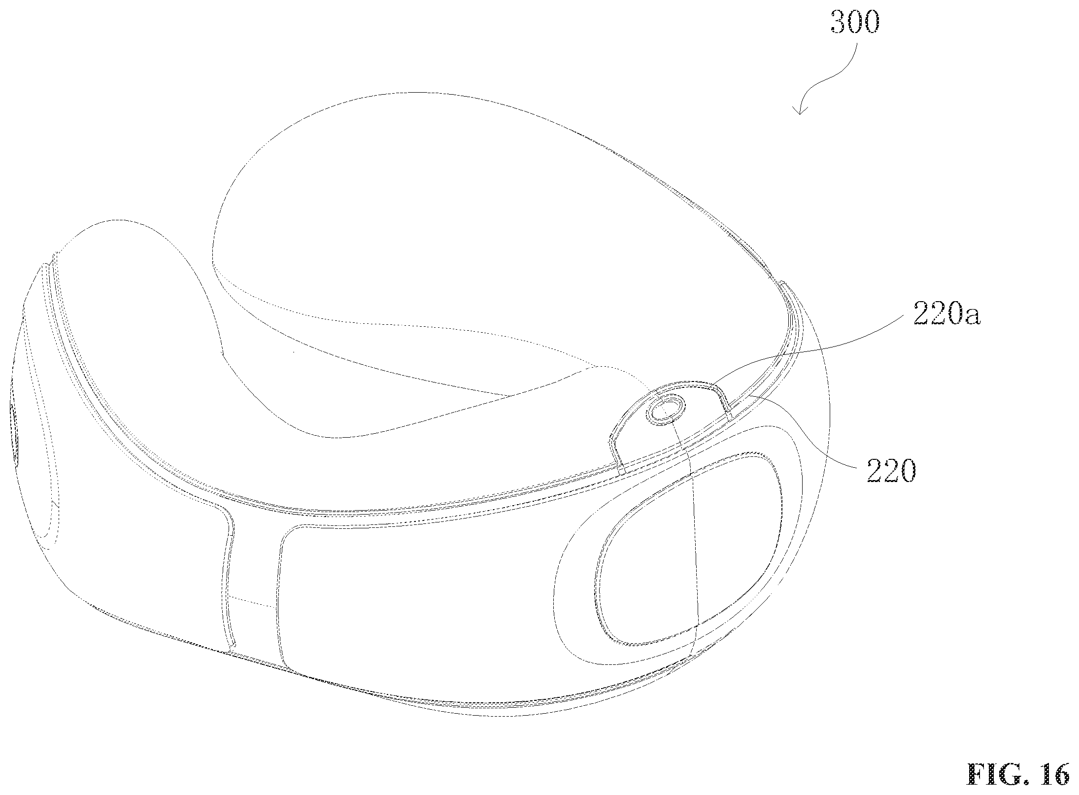 Patent US12396562 Figure 16 – Travel pillow