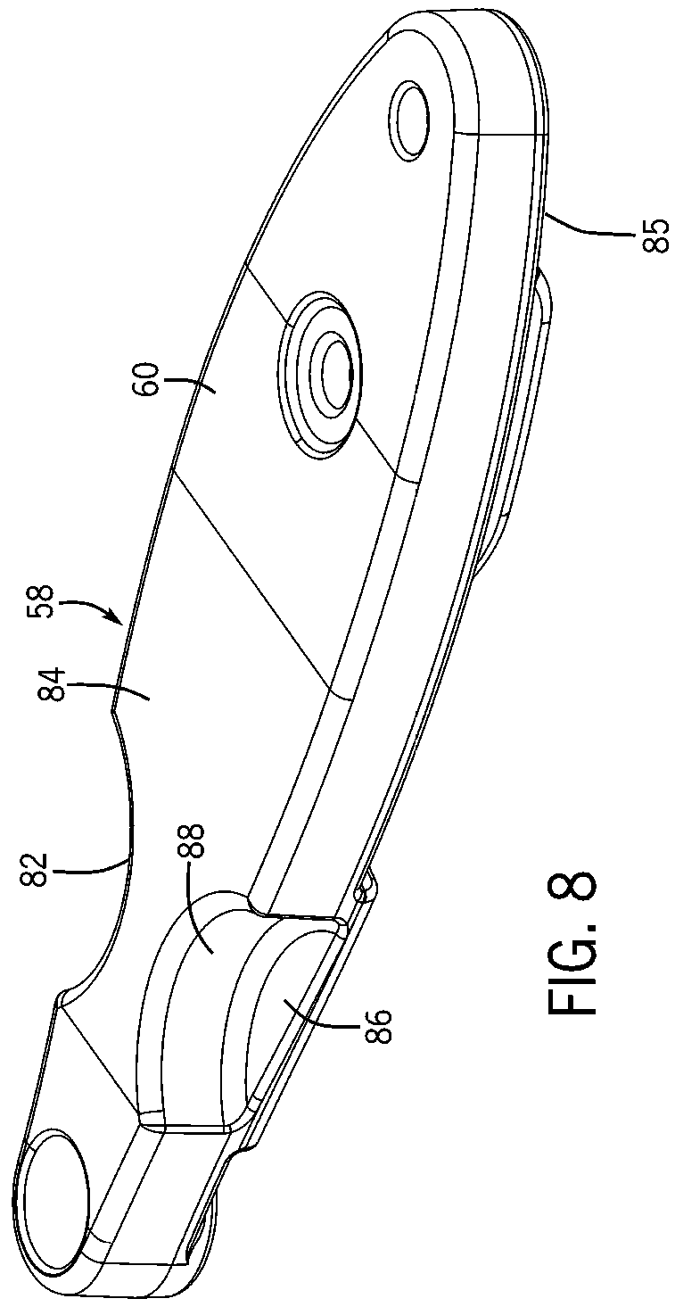 Patent US12396563 Figure 7 – Flexing chair shell with flexible elements