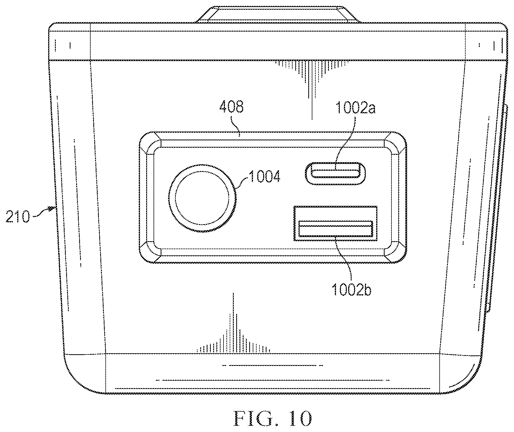 Patent US12396564 Figure 10 – Outdoor furniture piece with temperature control