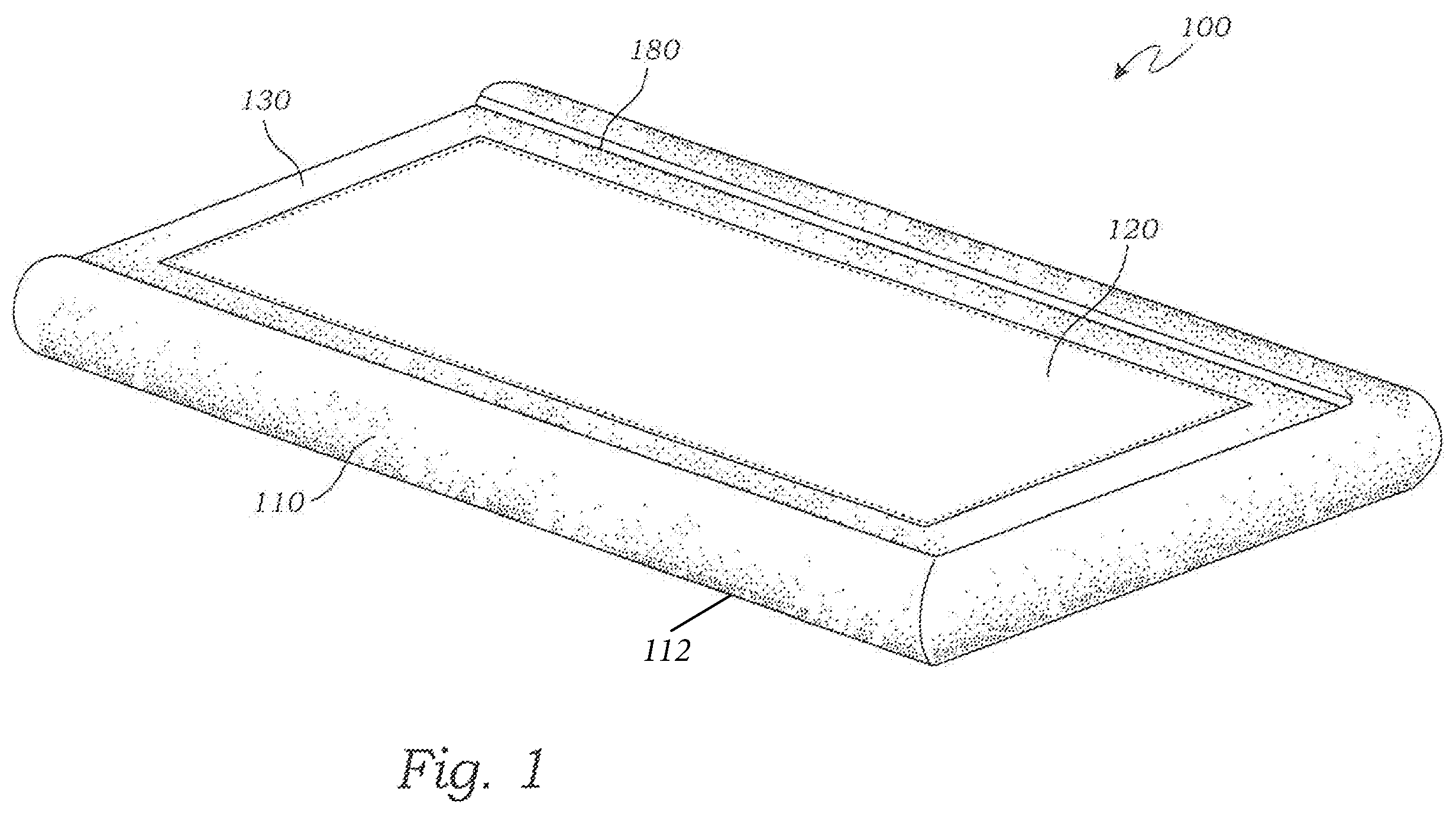 Patent US12396566 Figure 1 – Protective, collapsible, lightweight bed finishing frame