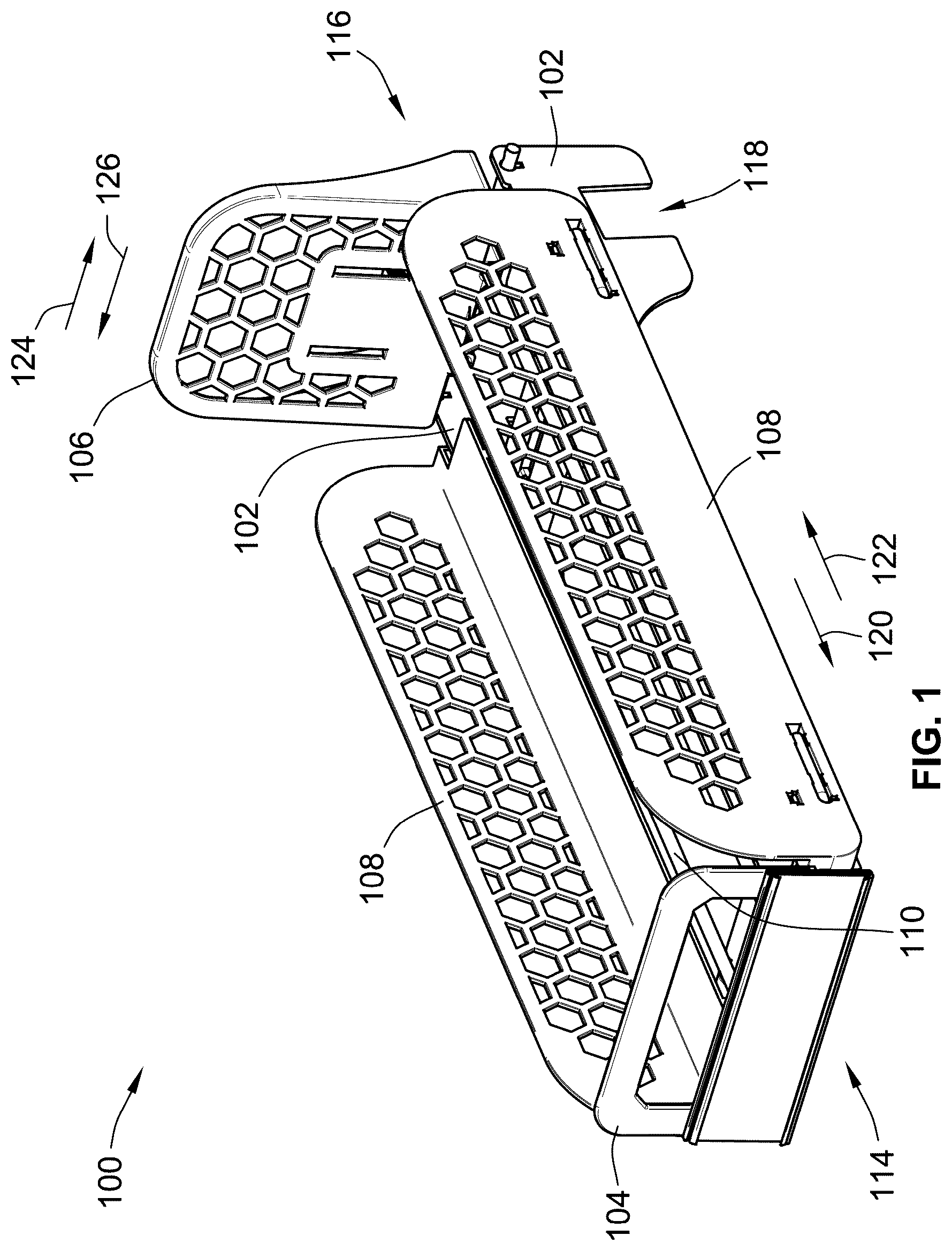 Patent US12396573 — Retail merchandise tray — Figure 1