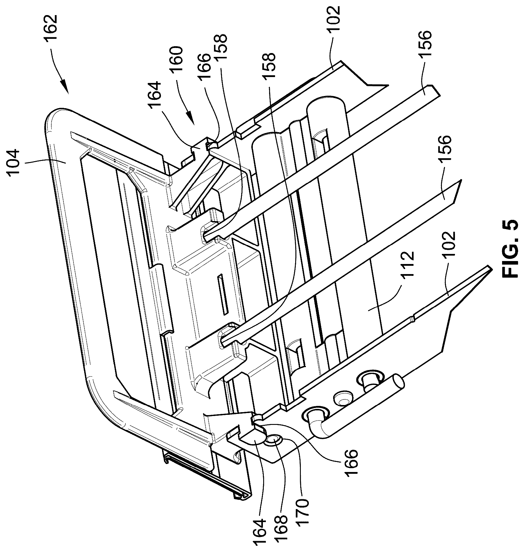 Patent US12396573 Figure 5 – Retail merchandise tray