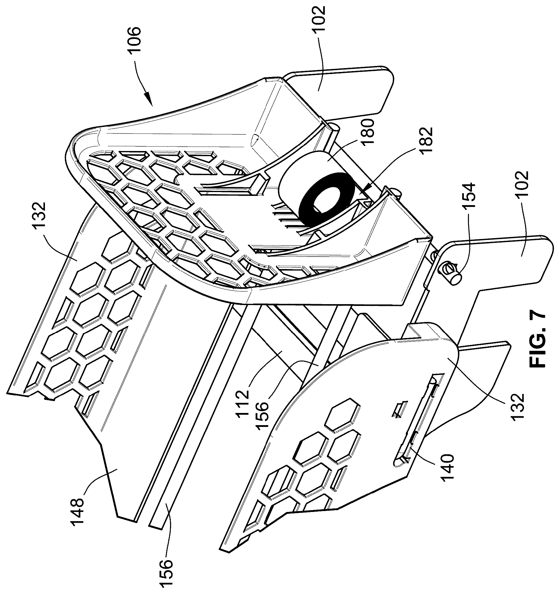 Patent US12396573 Figure 7 – Retail merchandise tray