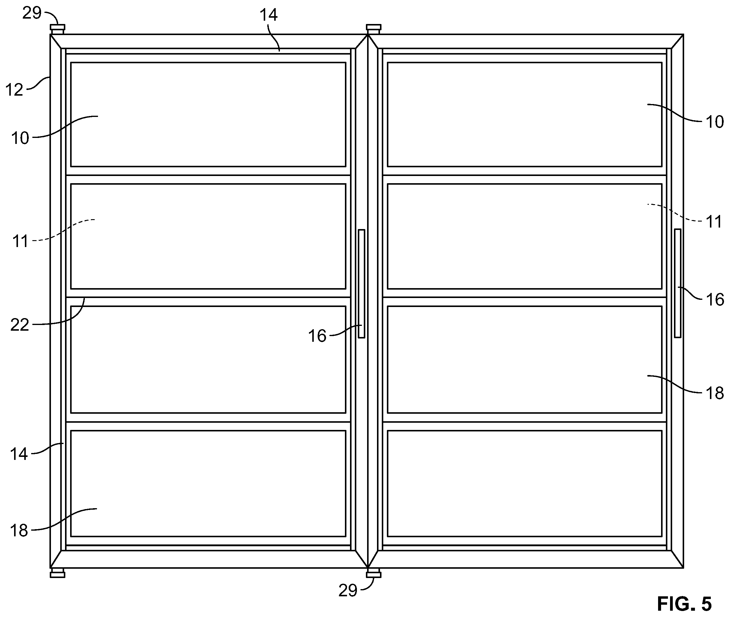Patent US12396574 Figure 4 – Door for mounting a removable electronic display