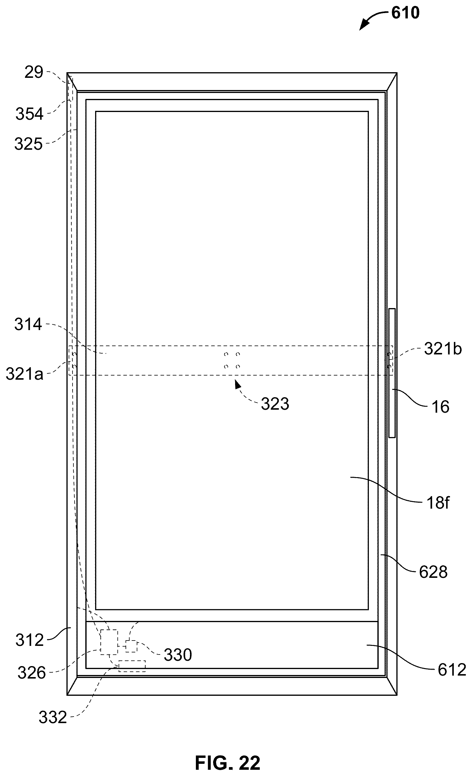 Patent US12396574 Figure 15 – Door for mounting a removable electronic display