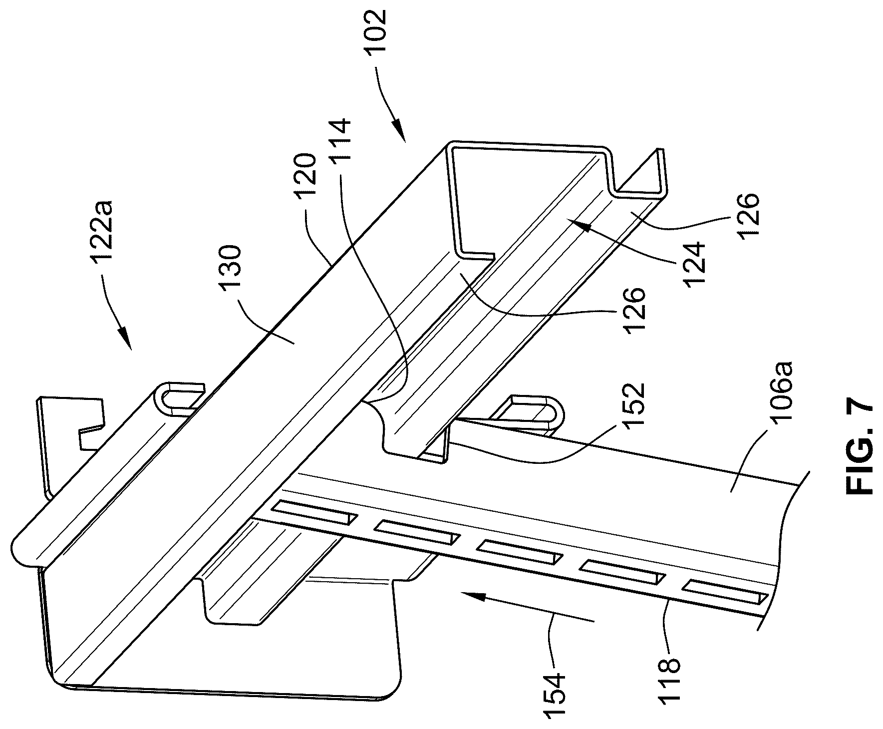 Patent US12396575 Figure 5 – Retail shelving system