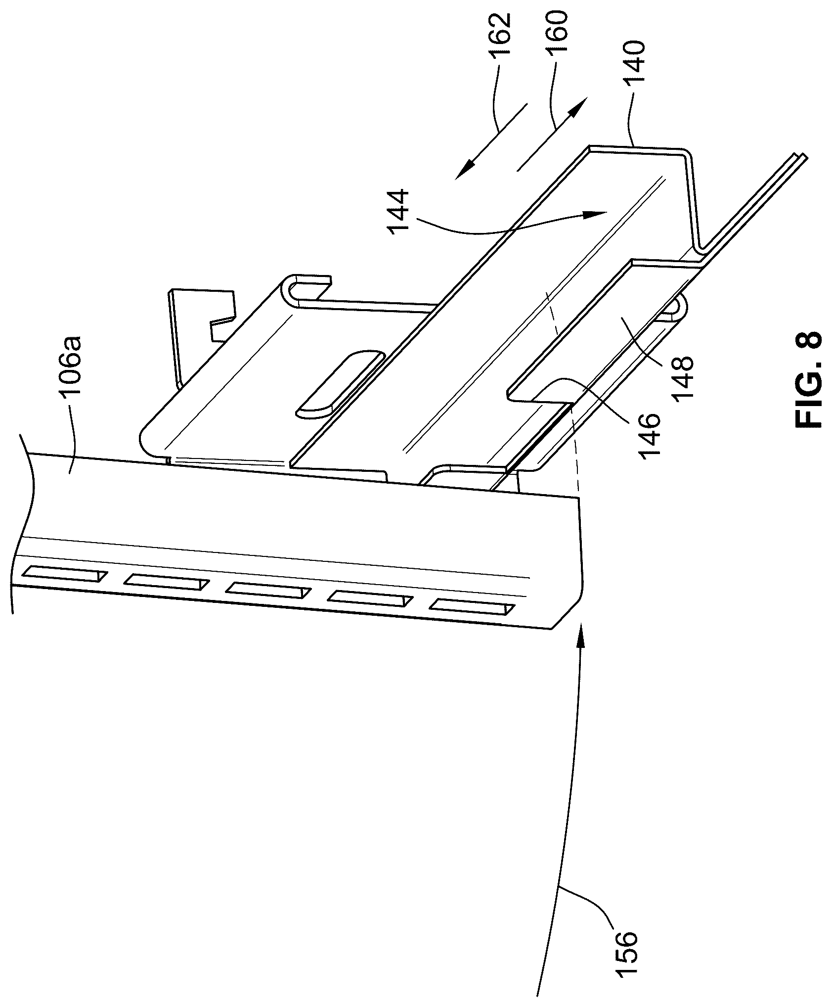 Patent US12396575 Figure 6 – Retail shelving system