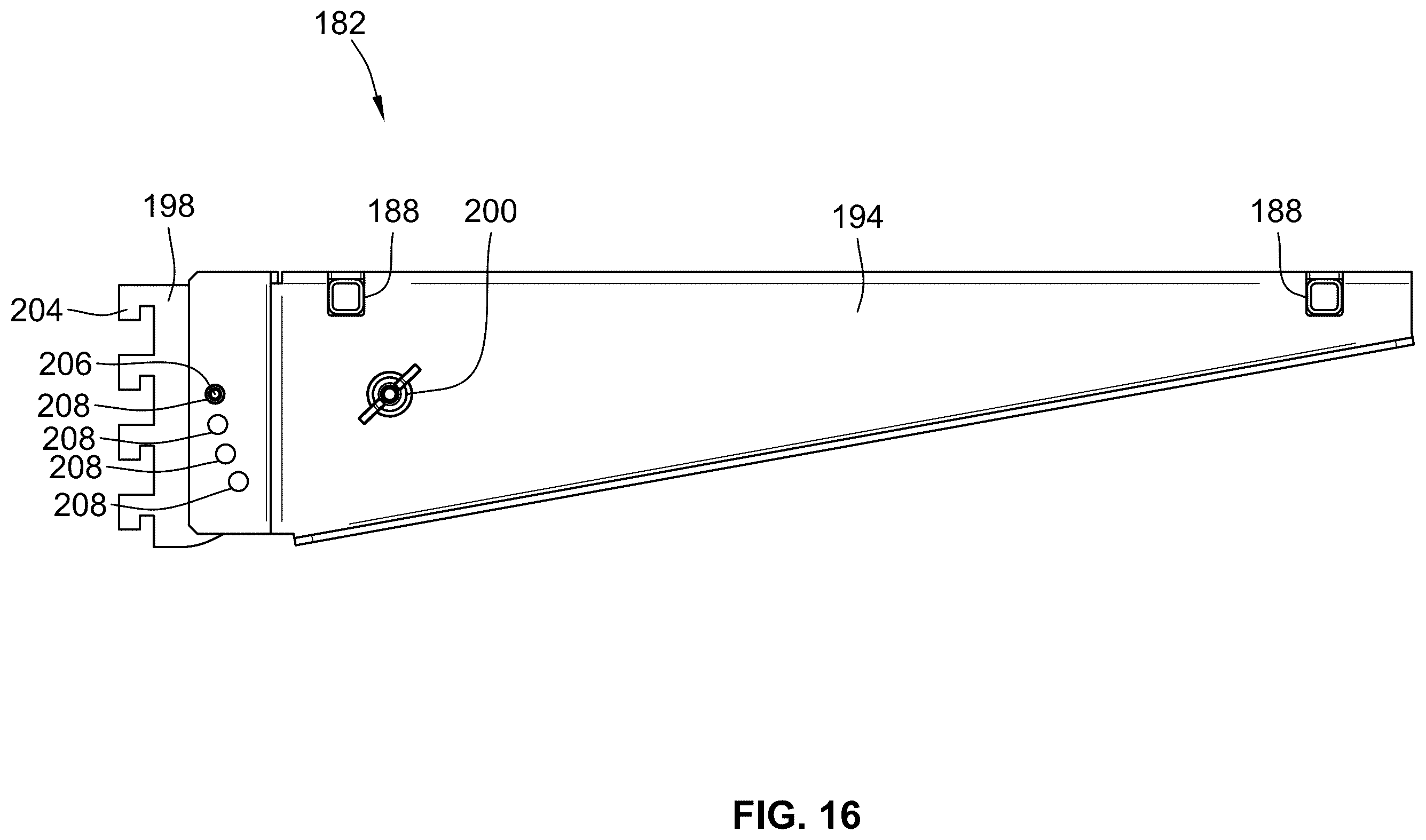 Patent US12396575 Figure 12 – Retail shelving system