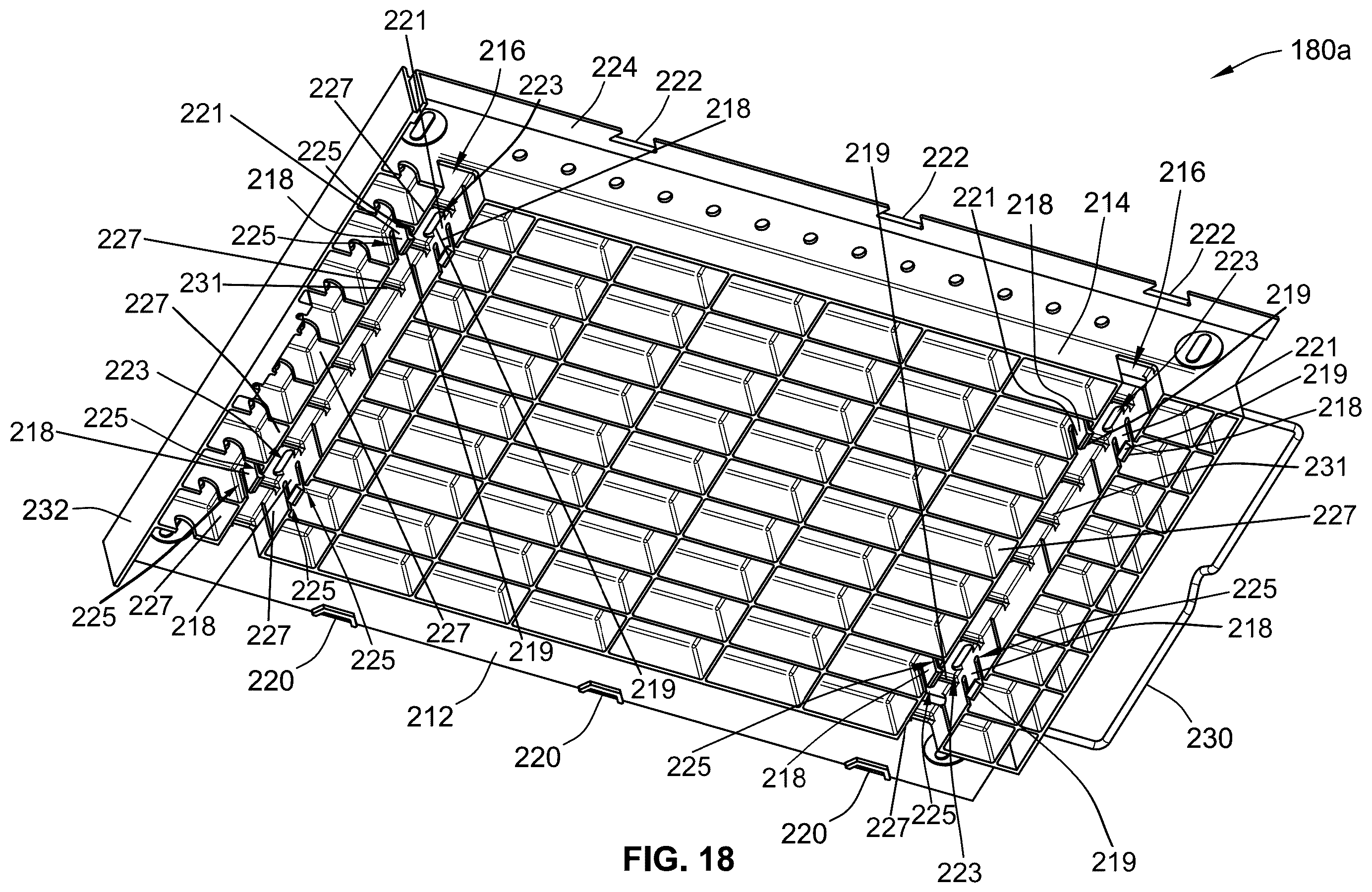 Patent US12396575 Figure 14 – Retail shelving system