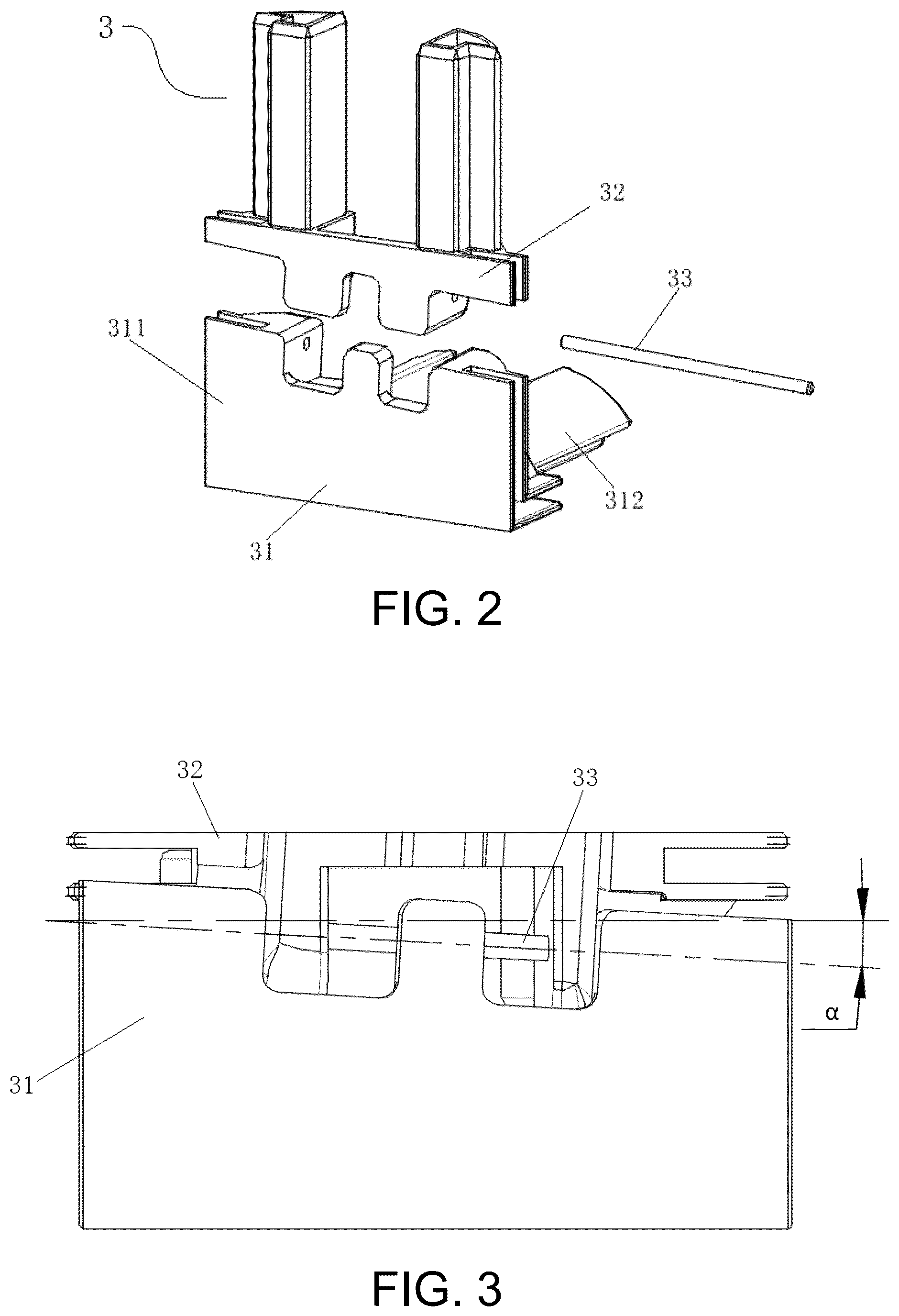 Patent US12396576 Figure 2 – Folding display rack