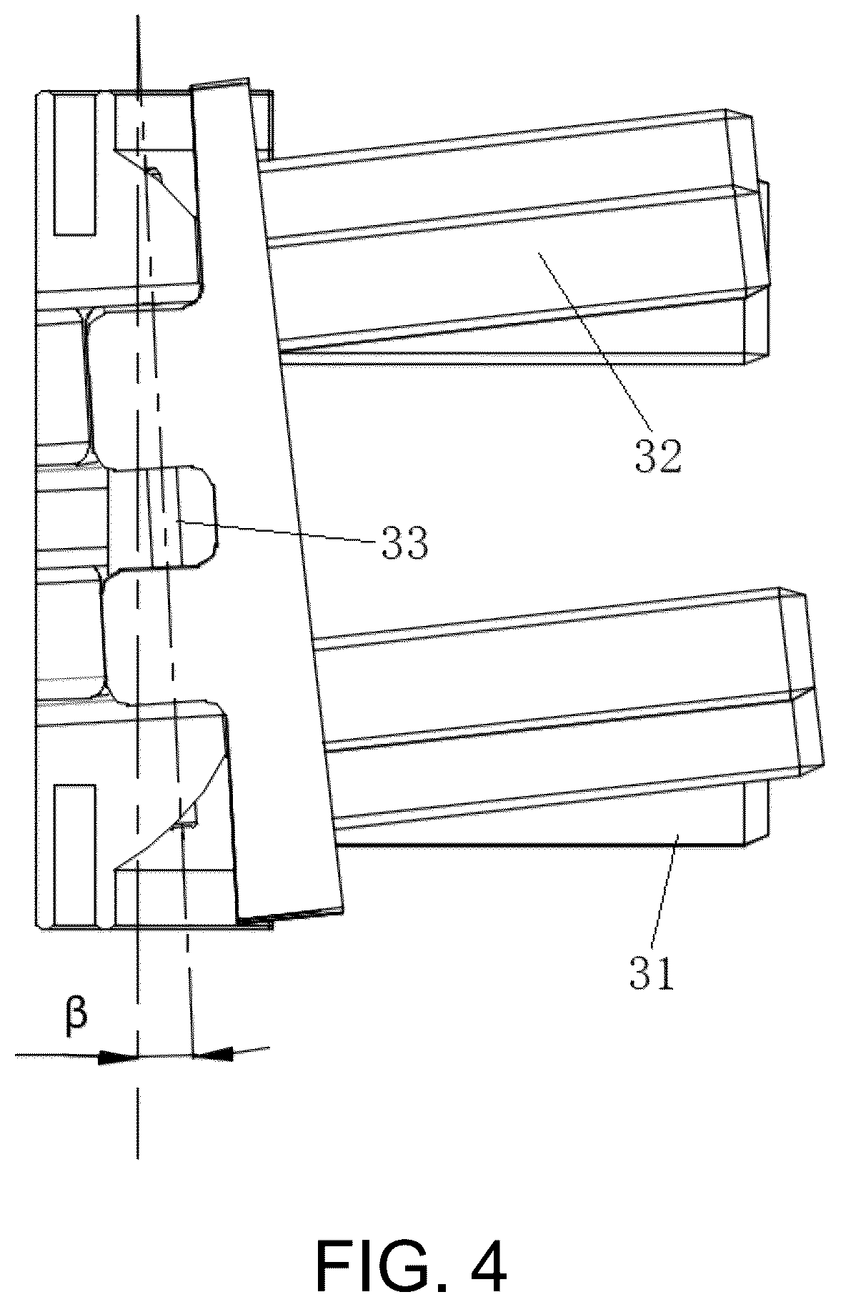 Patent US12396576 Figure 3 – Folding display rack