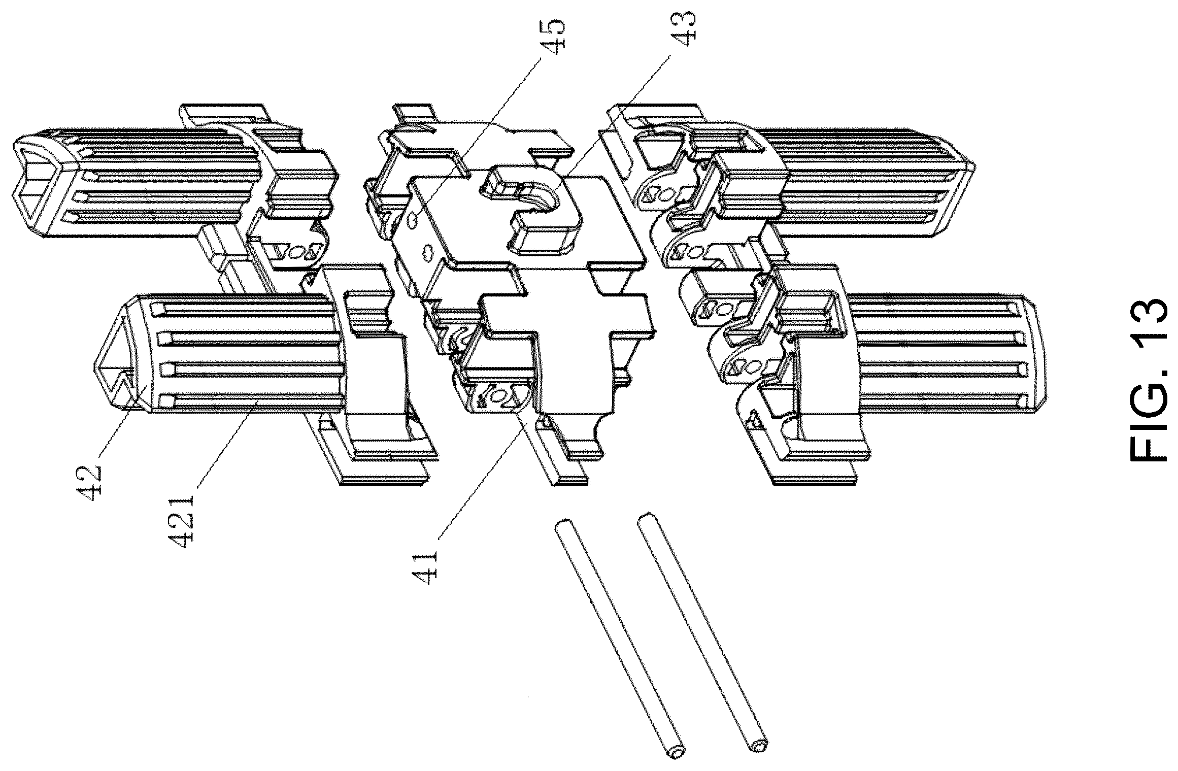 Patent US12396576 Figure 10 – Folding display rack