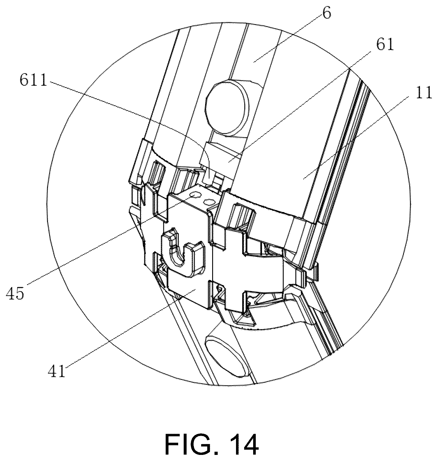 Patent US12396576 Figure 11 – Folding display rack