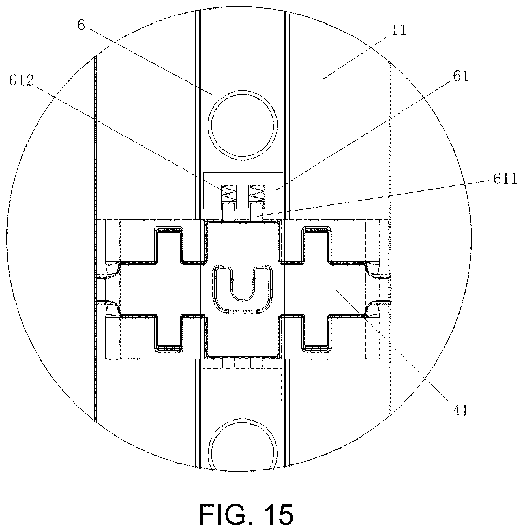 Patent US12396576 Figure 12 – Folding display rack