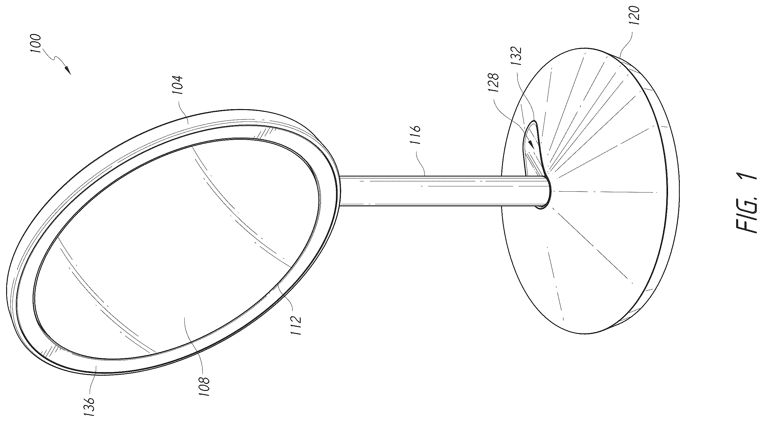 Patent US12396577 — Vanity mirror with hidden sensor — Figure 1