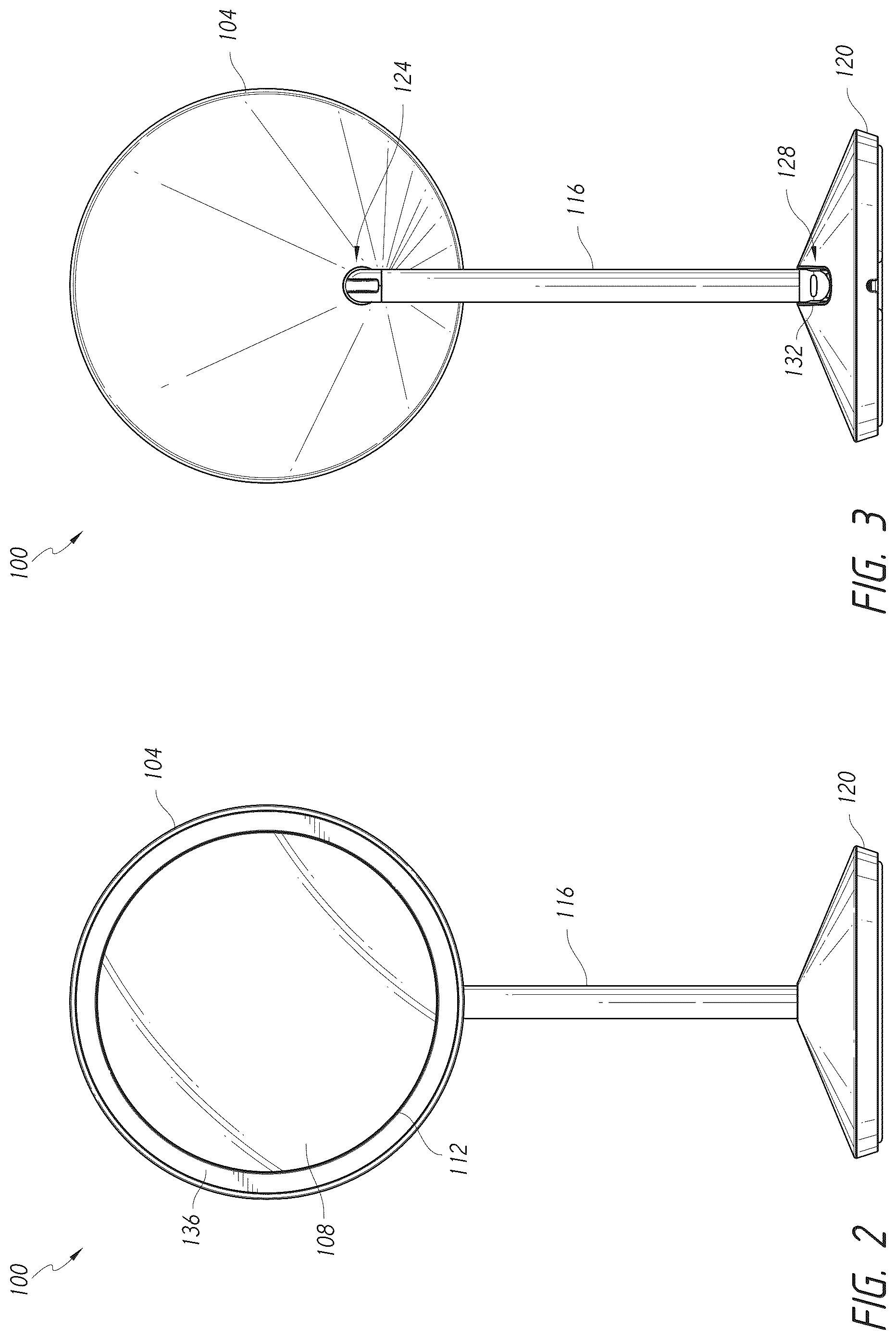 Patent US12396577 Figure 2 – Vanity mirror with hidden sensor