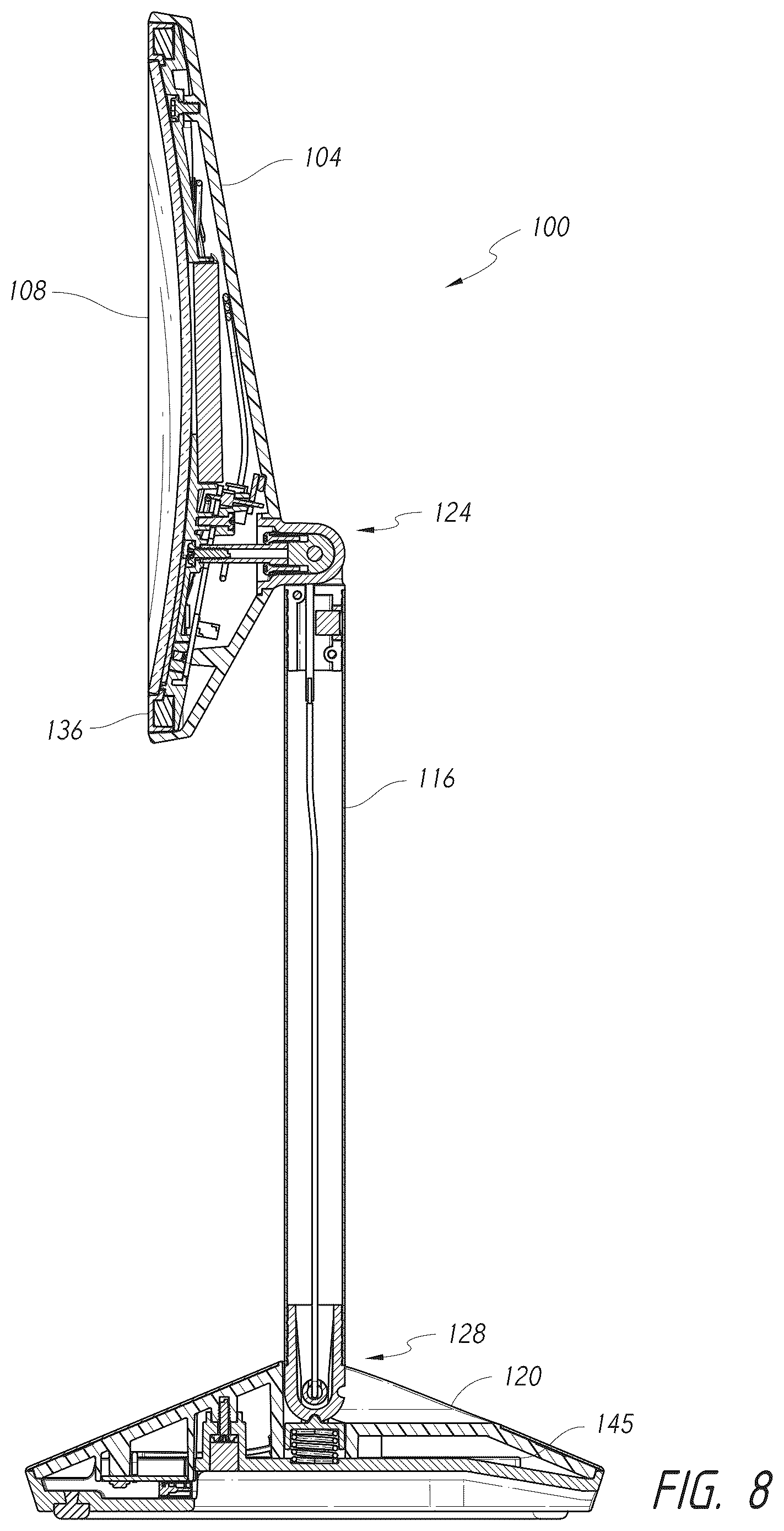 Patent US12396577 Figure 5 – Vanity mirror with hidden sensor