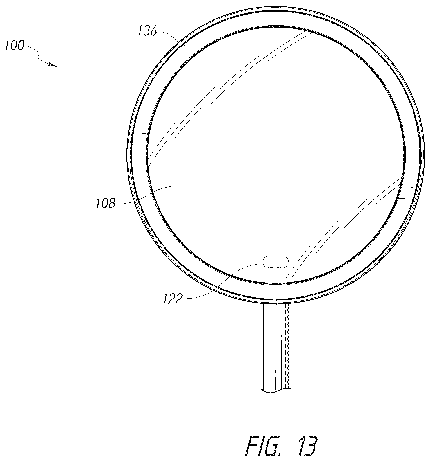Patent US12396577 Figure 9 – Vanity mirror with hidden sensor