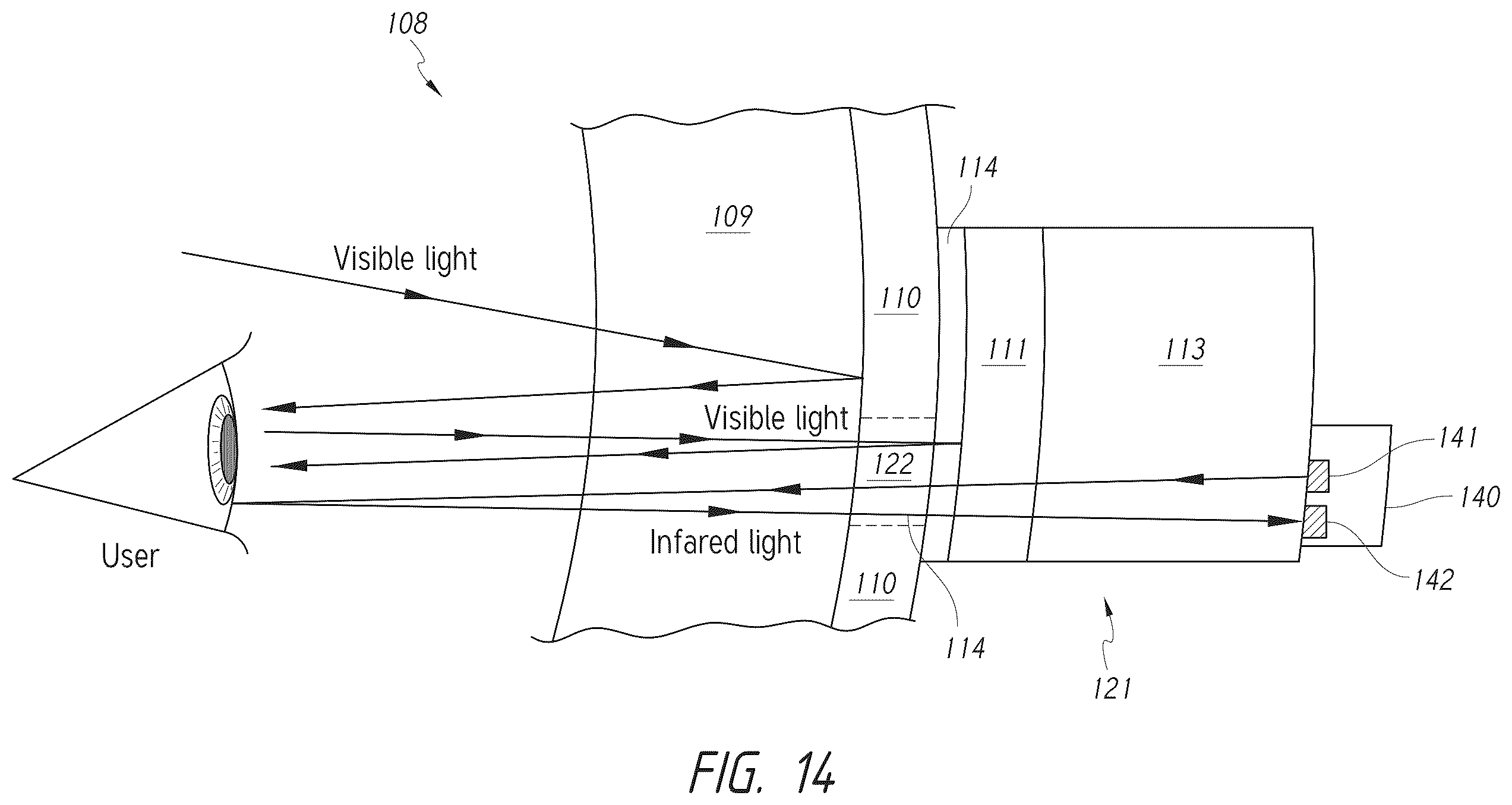 Patent US12396577 Figure 10 – Vanity mirror with hidden sensor