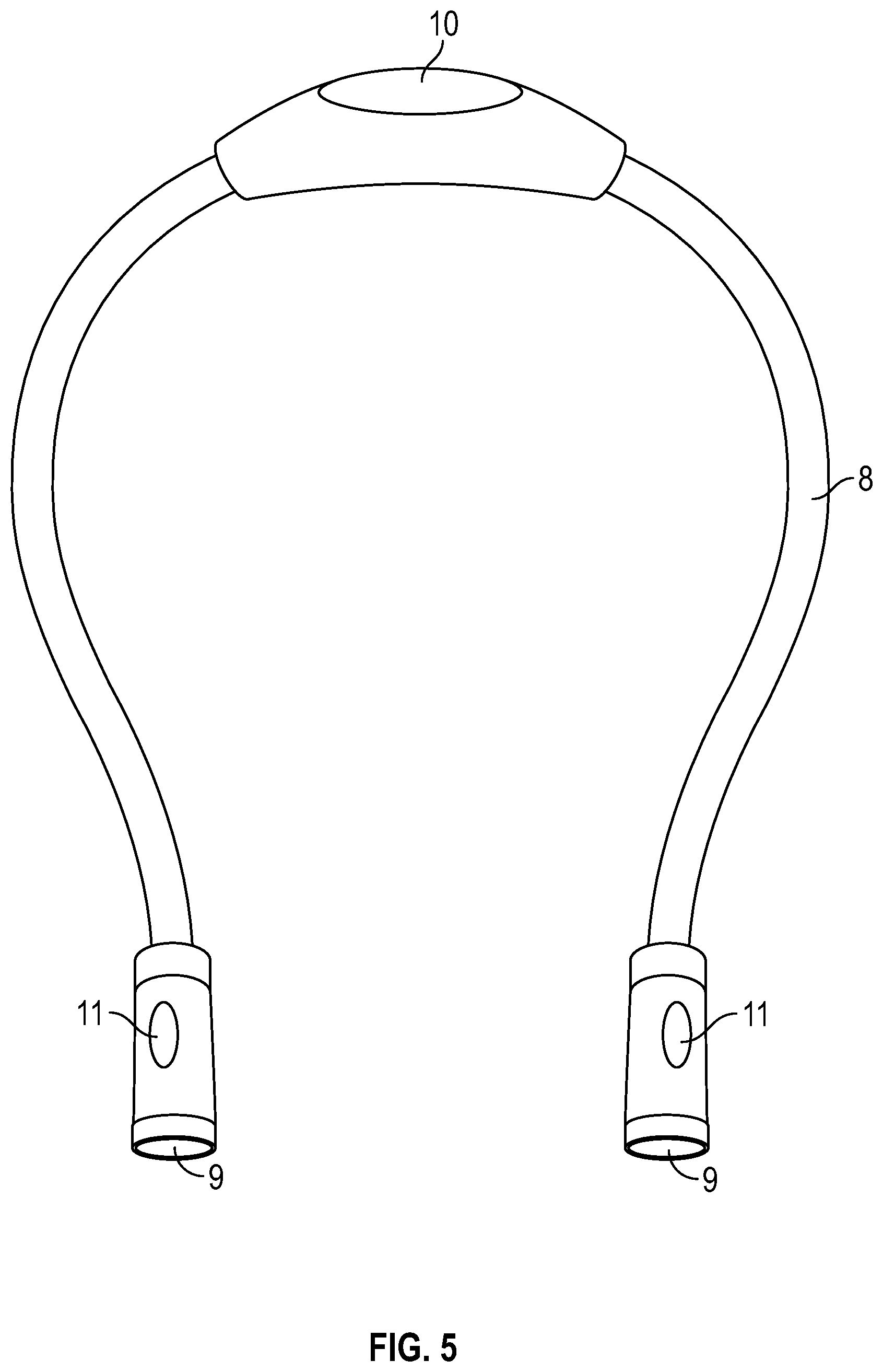 Patent US12396579 Figure 5 – Travel neck pillow with attached blanket and lights