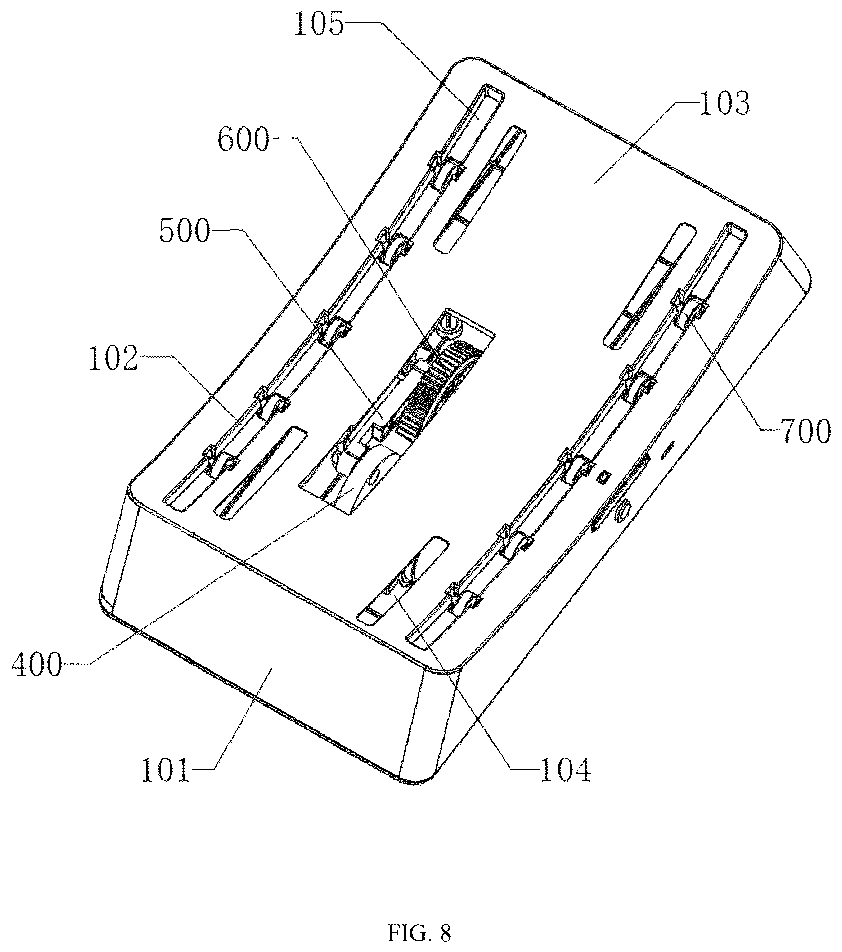 Patent US12396582 Figure 7 – Automatic decanting apparatus
