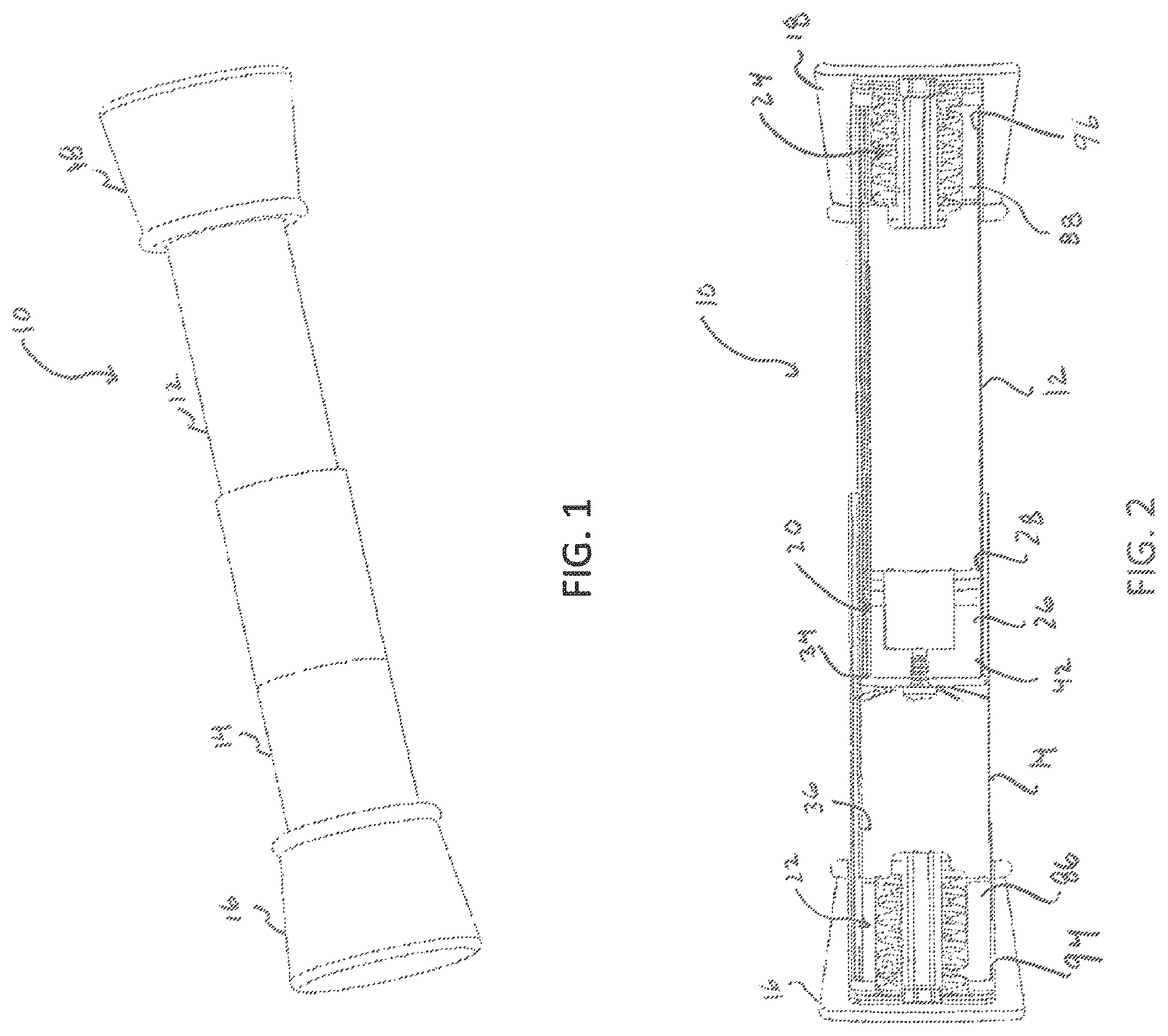 Patent US12396585 Figure 1 – Dual-mounted end cap system and locking system for an adjustable rod