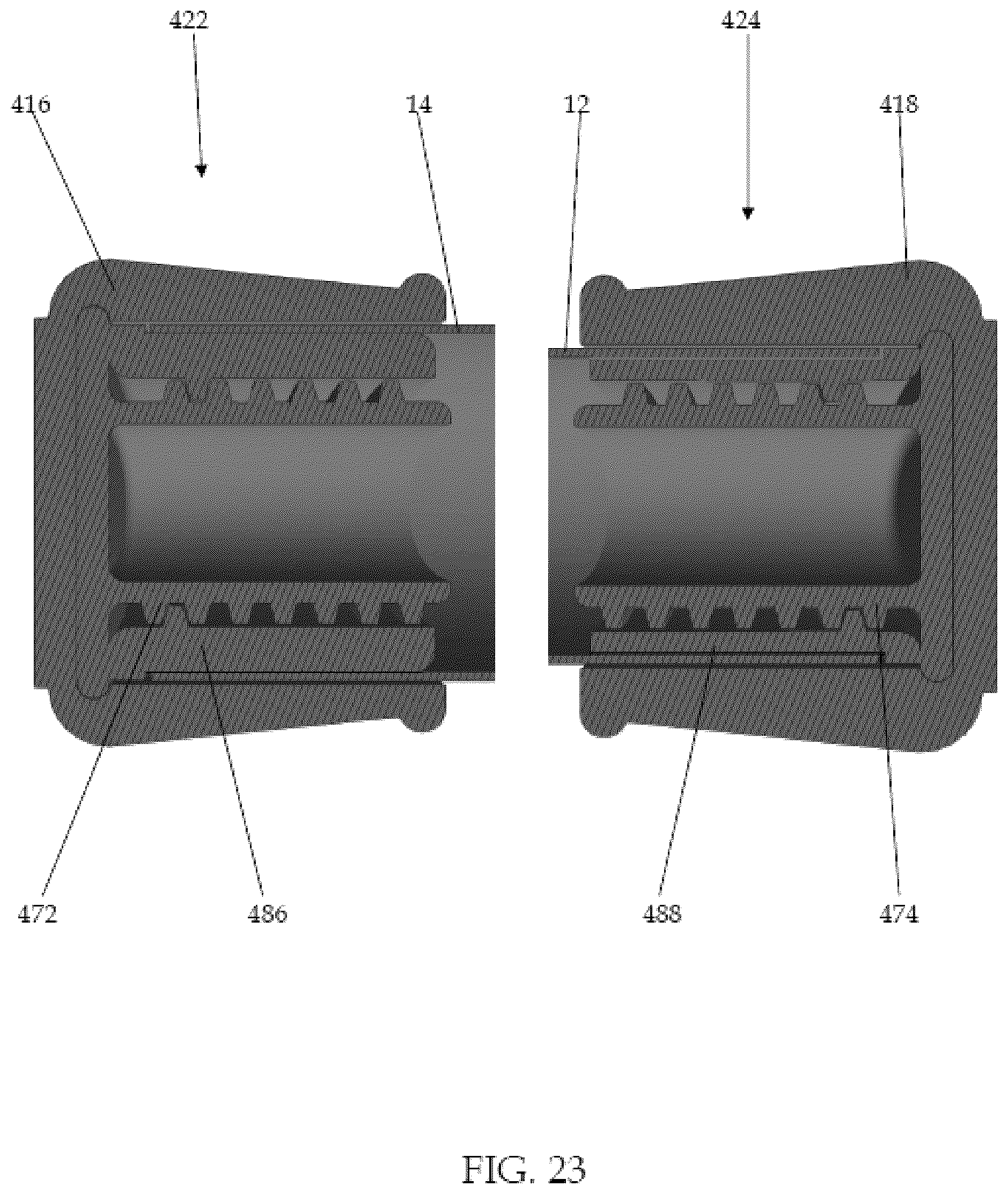 Patent US12396585 Figure 10 – Dual-mounted end cap system and locking system for an adjustable rod