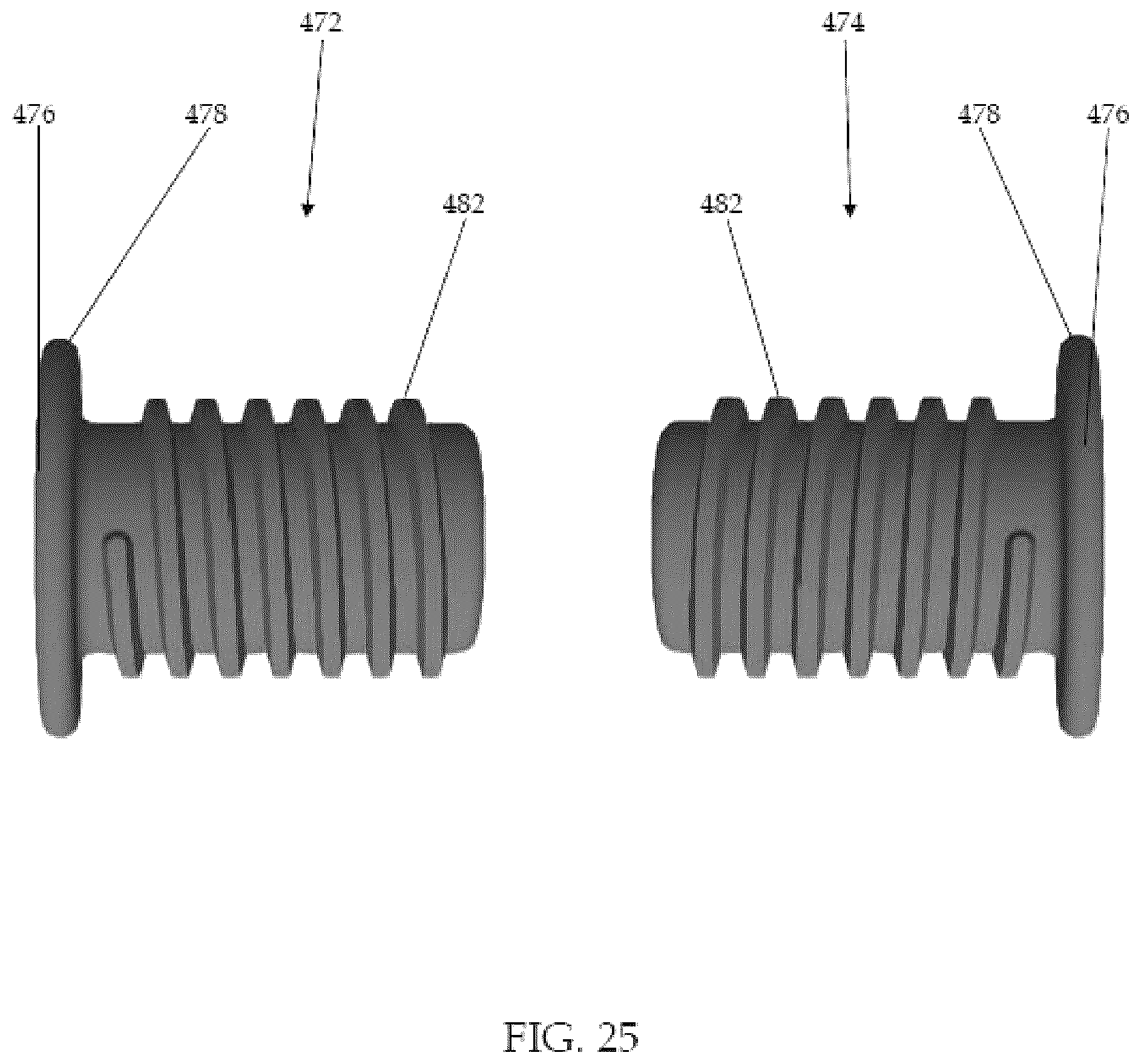 Patent US12396585 Figure 12 – Dual-mounted end cap system and locking system for an adjustable rod
