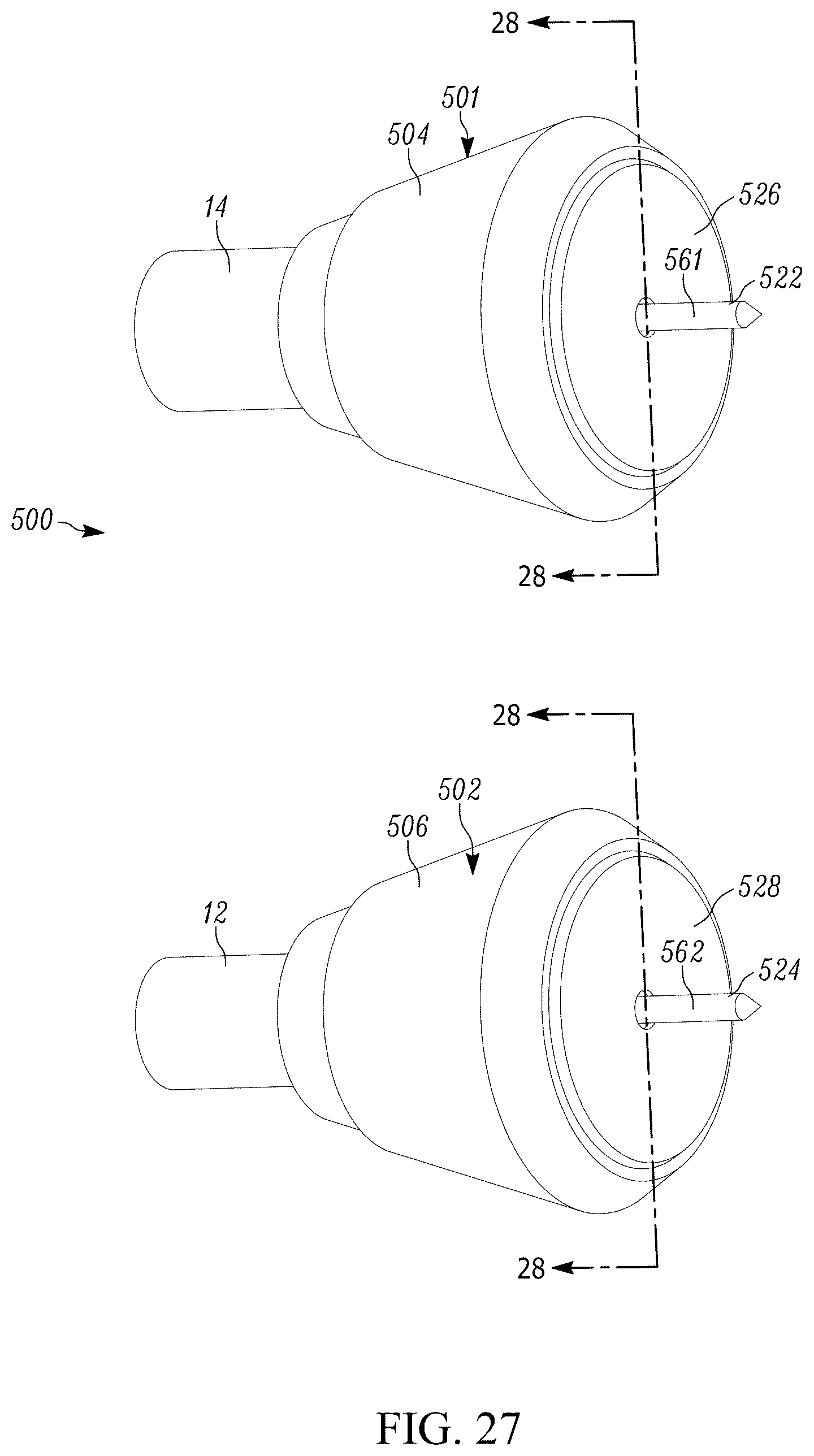 Patent US12396585 Figure 14 – Dual-mounted end cap system and locking system for an adjustable rod
