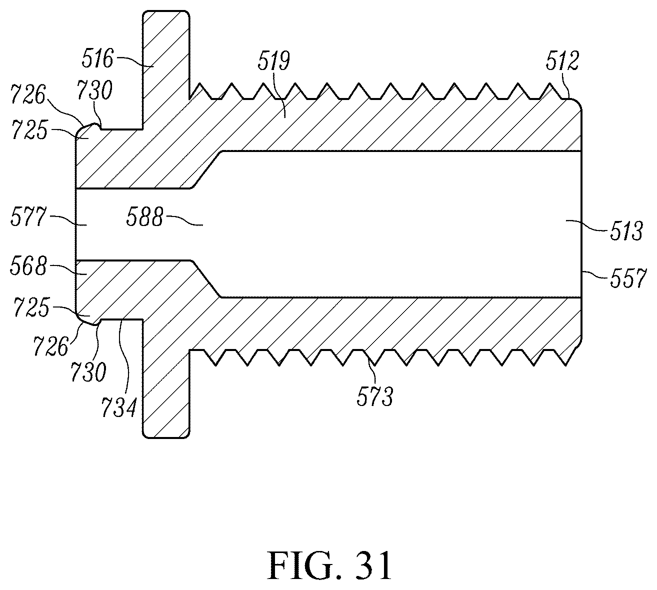 Patent US12396585 Figure 18 – Dual-mounted end cap system and locking system for an adjustable rod