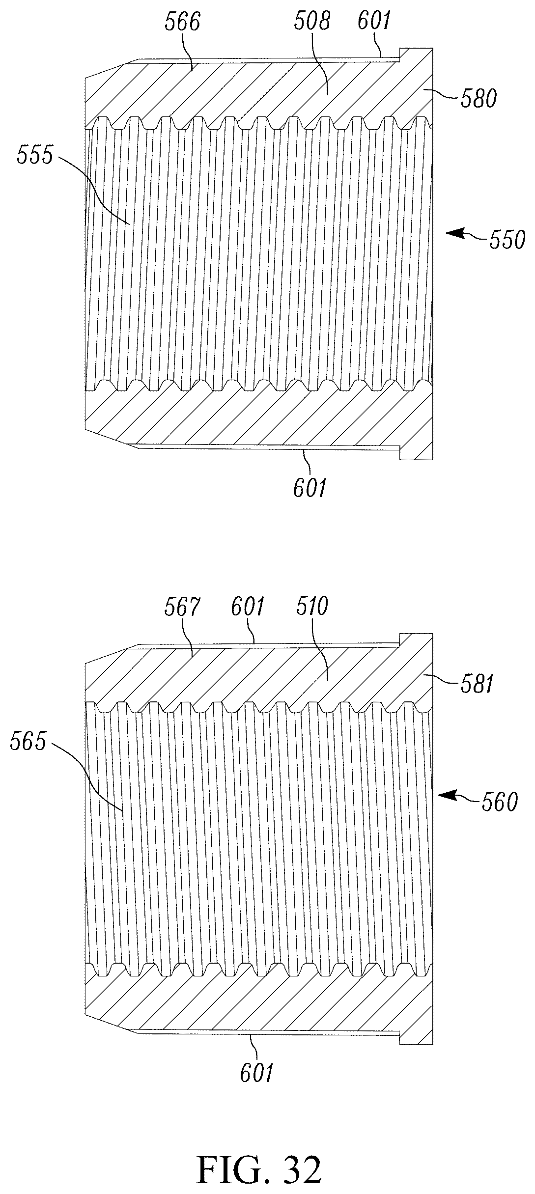 Patent US12396585 Figure 19 – Dual-mounted end cap system and locking system for an adjustable rod