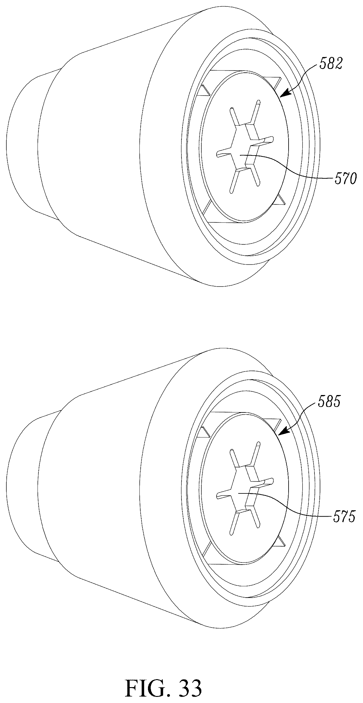 Patent US12396585 Figure 20 – Dual-mounted end cap system and locking system for an adjustable rod