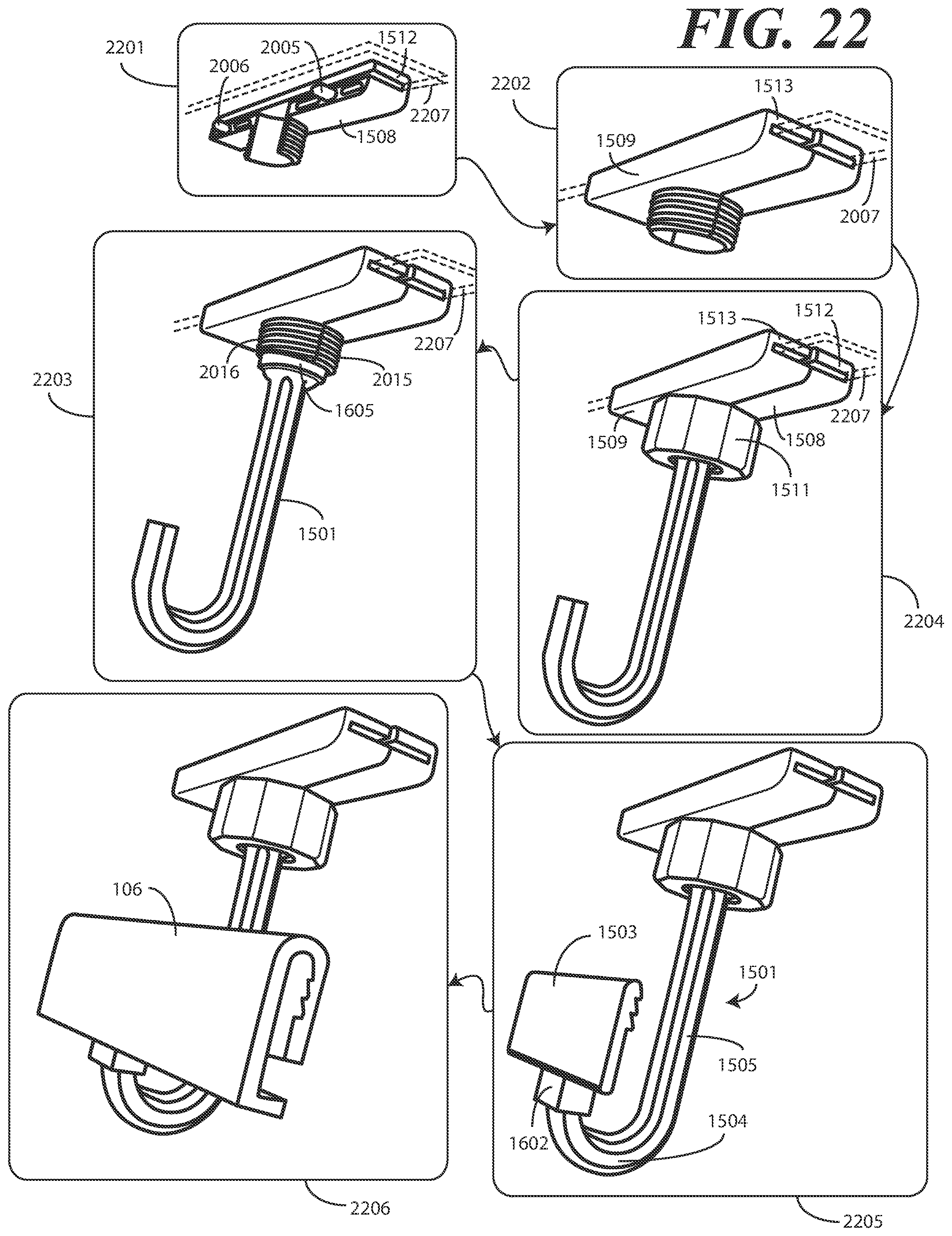 Patent US12396586 Figure 18 – Hangable apparatus and systems and methods therefor