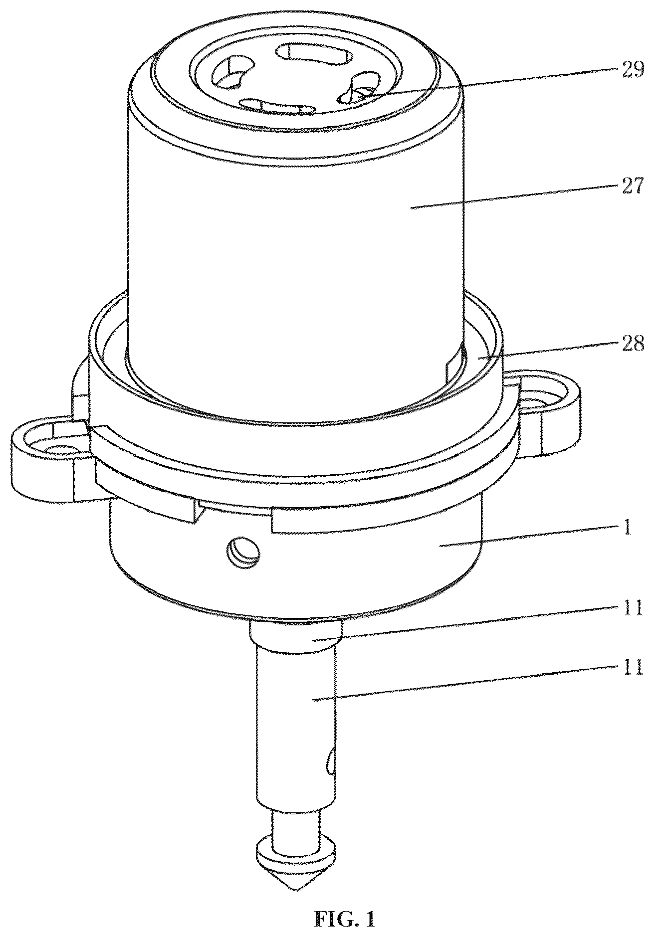 Patent US12396587 — Intelligent pressure solenoid valve — Figure 1