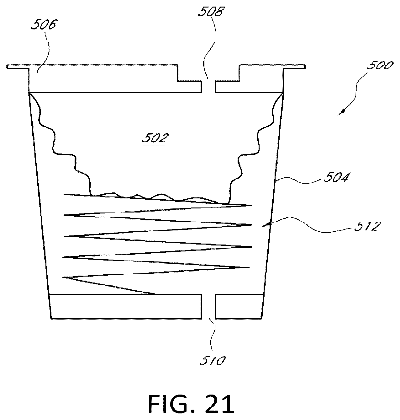 Patent US12396588 Figure 14 – Brewing material container for a beverage brewer