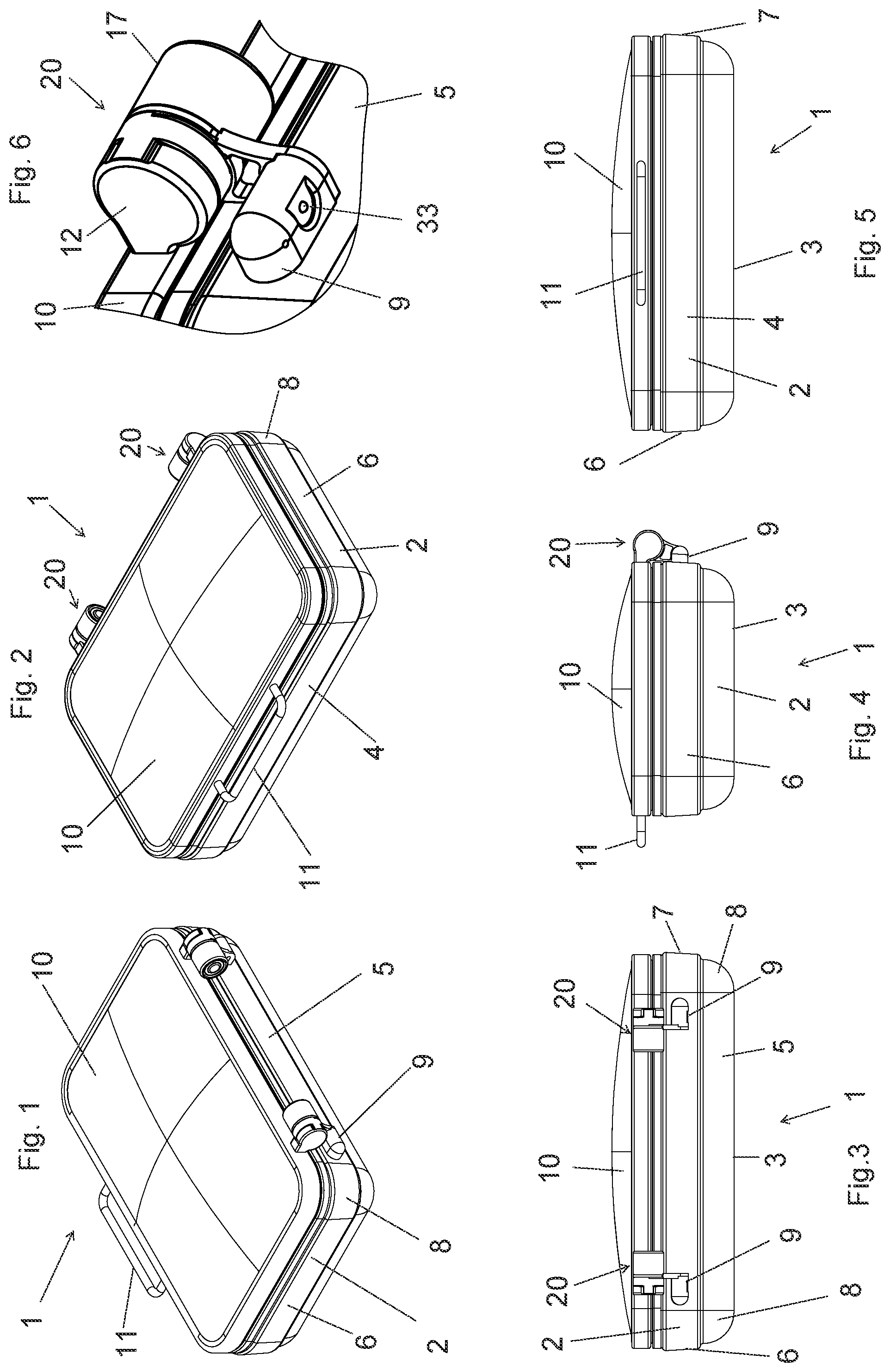 Patent US12396590 Figure 1 – Container for receiving, storing and serving food