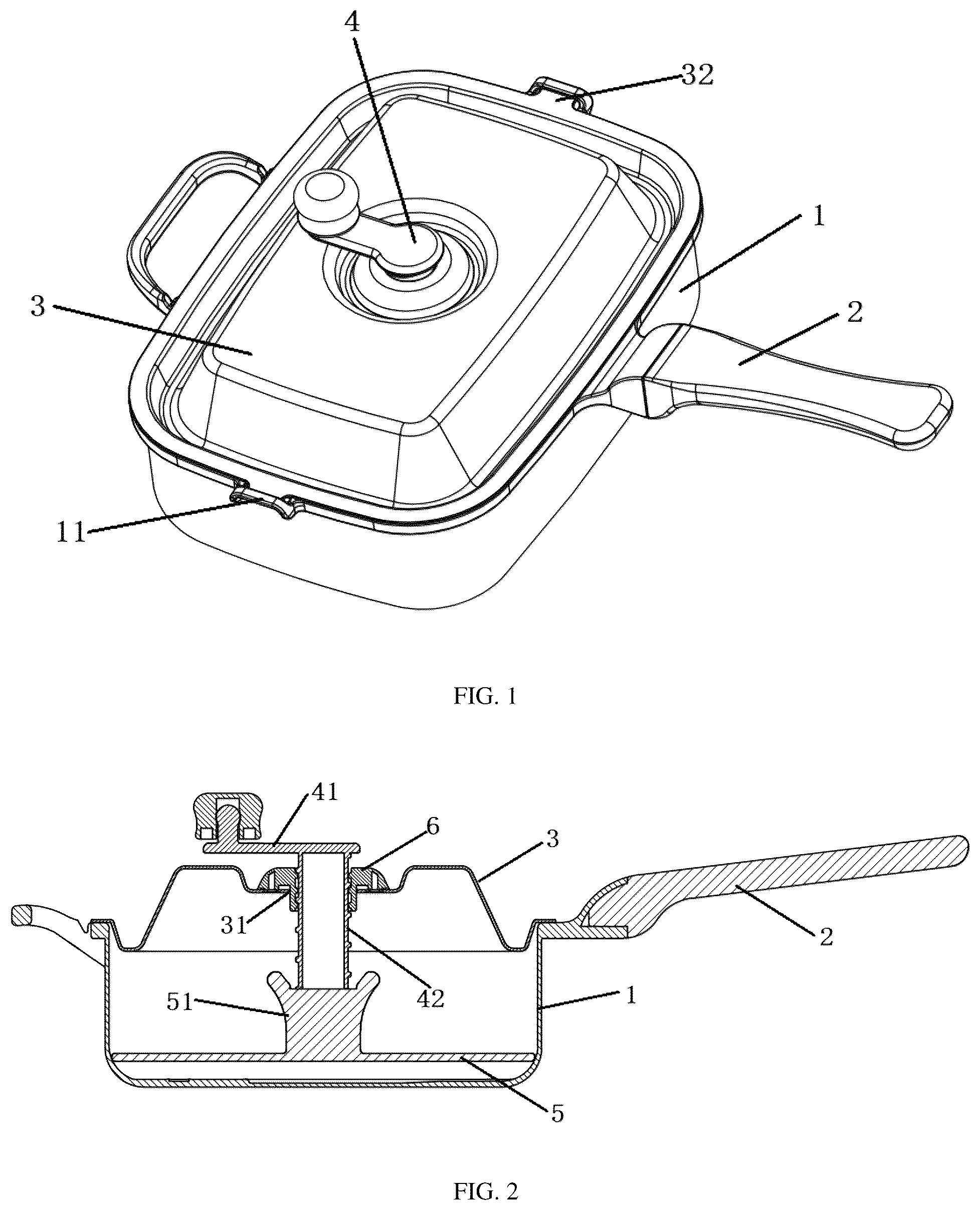 Patent US12396593 Figure 1 – Cooking utensil